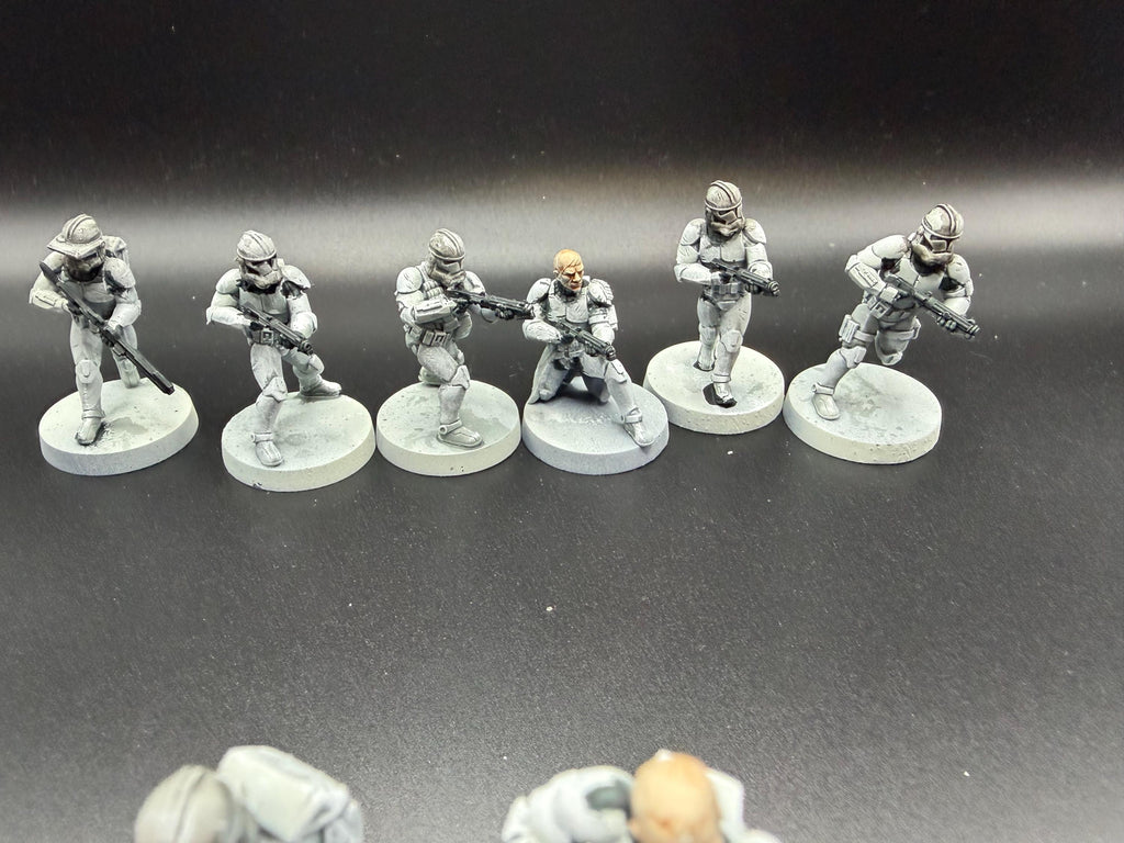 Republic Union Clones Phase 2 (19) for Star Wars Legion proxies, Grimdark Future scale games 35mm