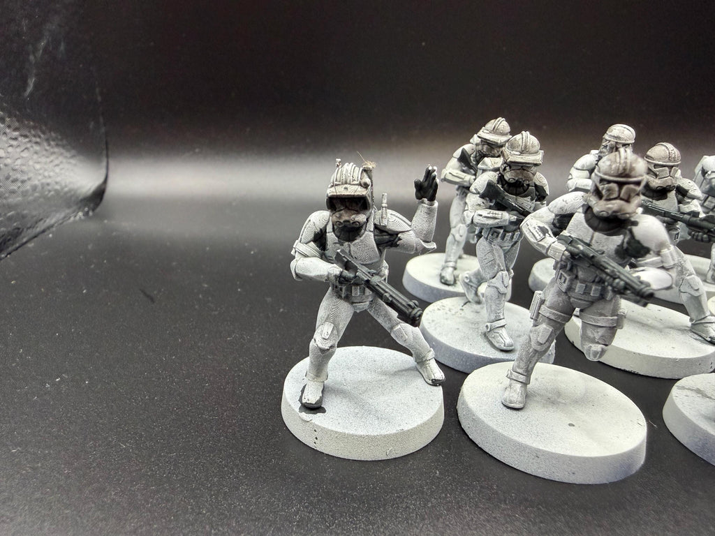 Republic Union Clones Phase 2 (19) for Star Wars Legion proxies, Grimdark Future scale games 35mm