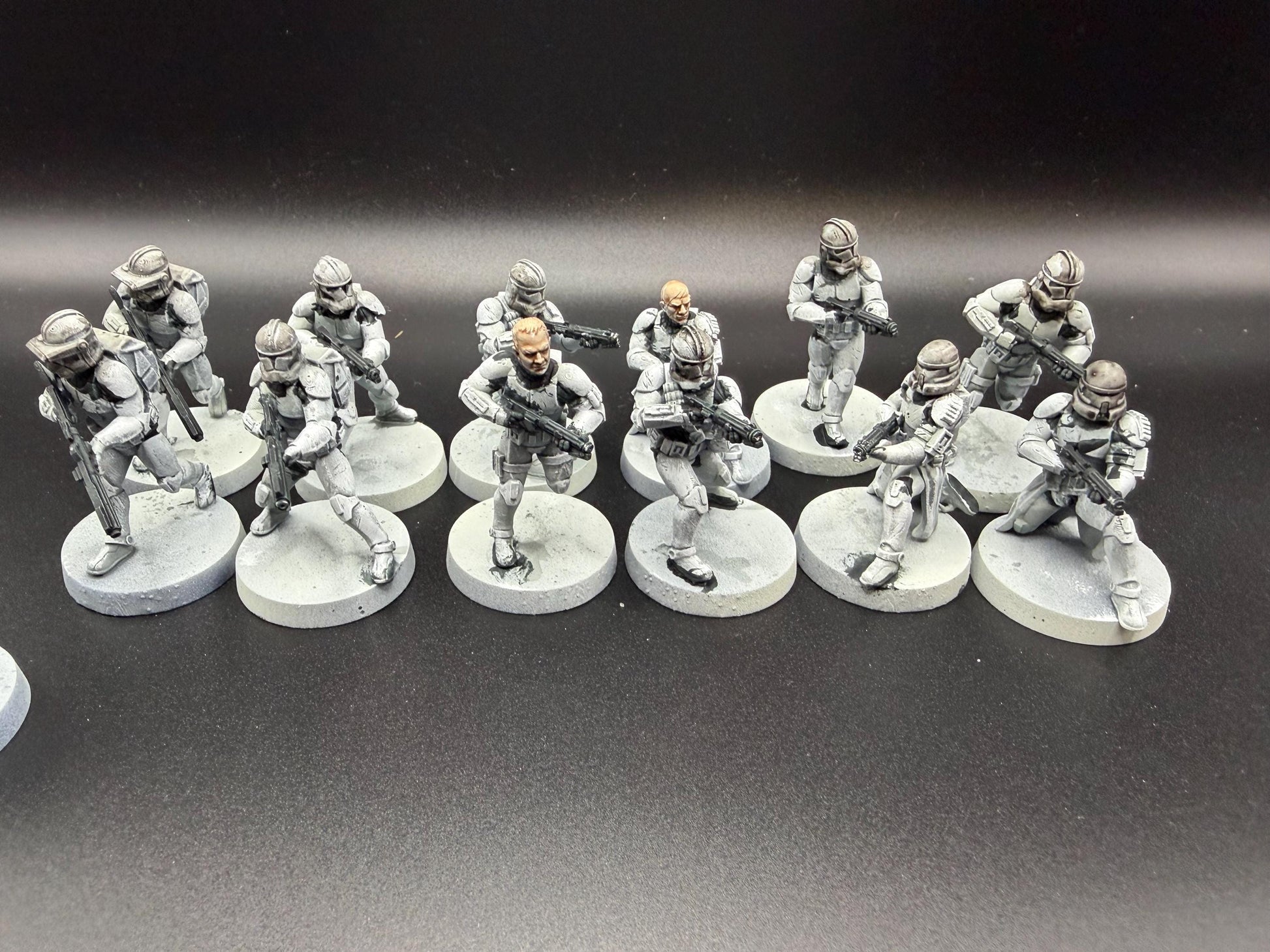 Republic Union Clones Phase 2 (19) for Star Wars Legion proxies, Grimdark Future scale games 35mm