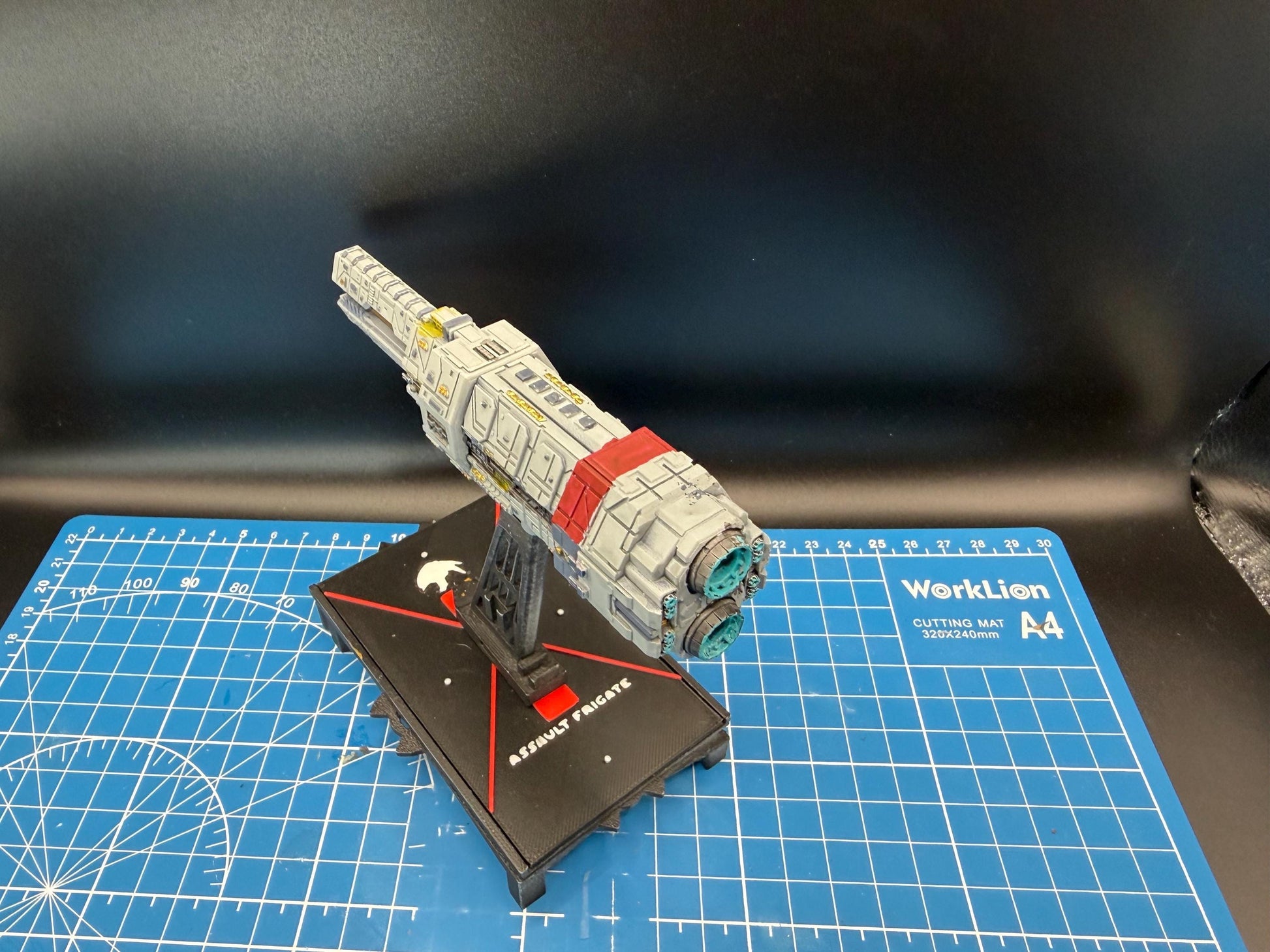 UNSC Artemis-Class Battlecruiser Miniature: Halo Armada Homebrew (125mm)