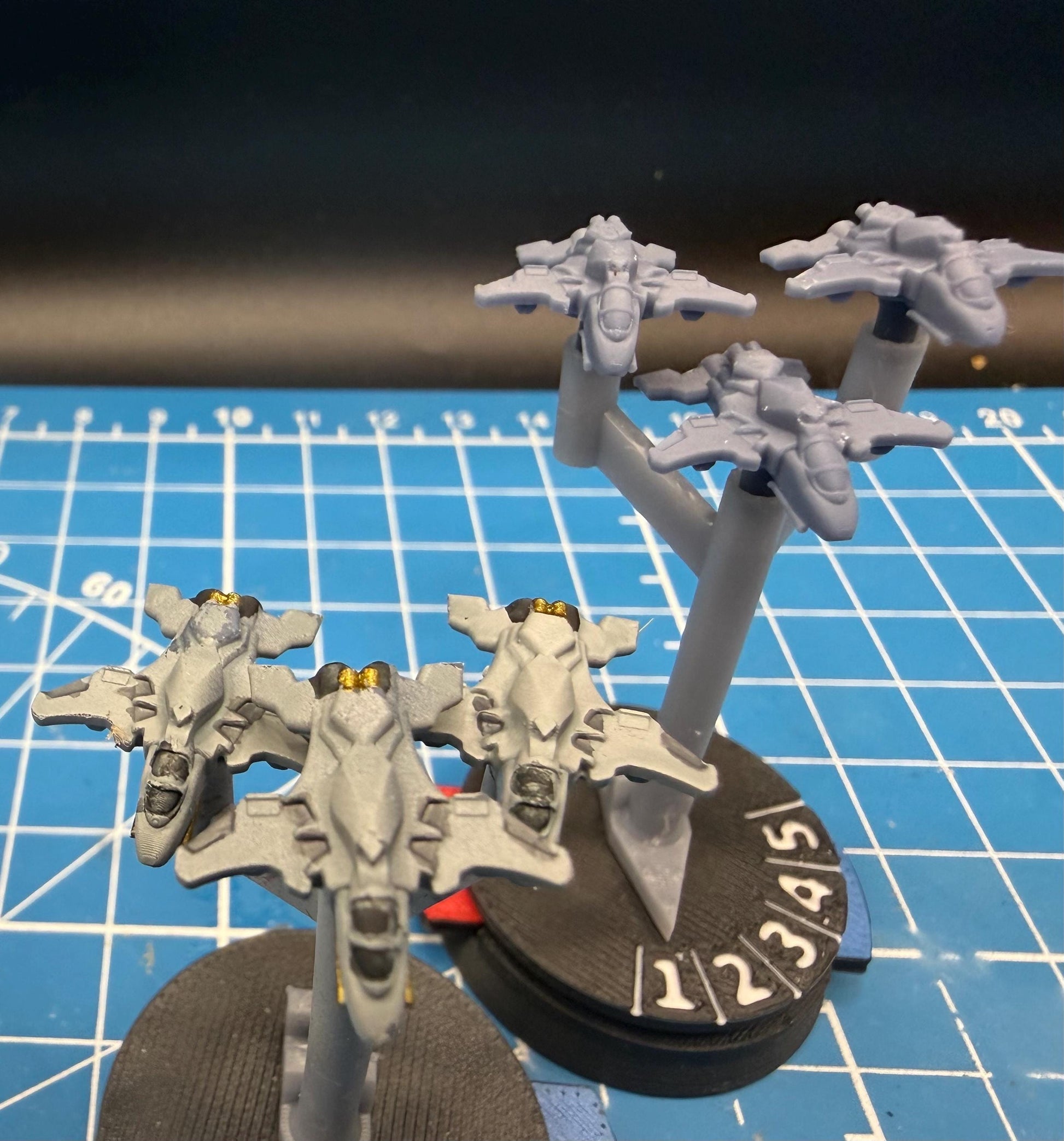 UNSC F41 Broadsword Fighter Squadron(6): Halo Armada Miniatures (22mm)