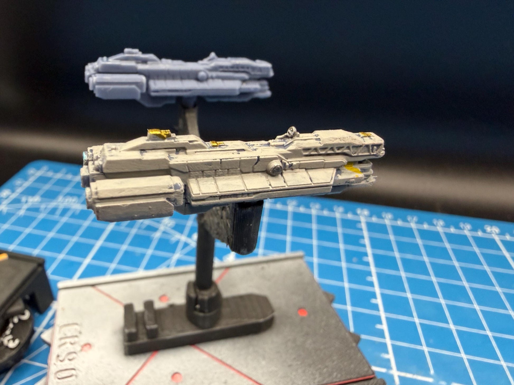 UNSC Scholte class Missile Corvette Miniature (51mm) for Halo Armada Homebrew