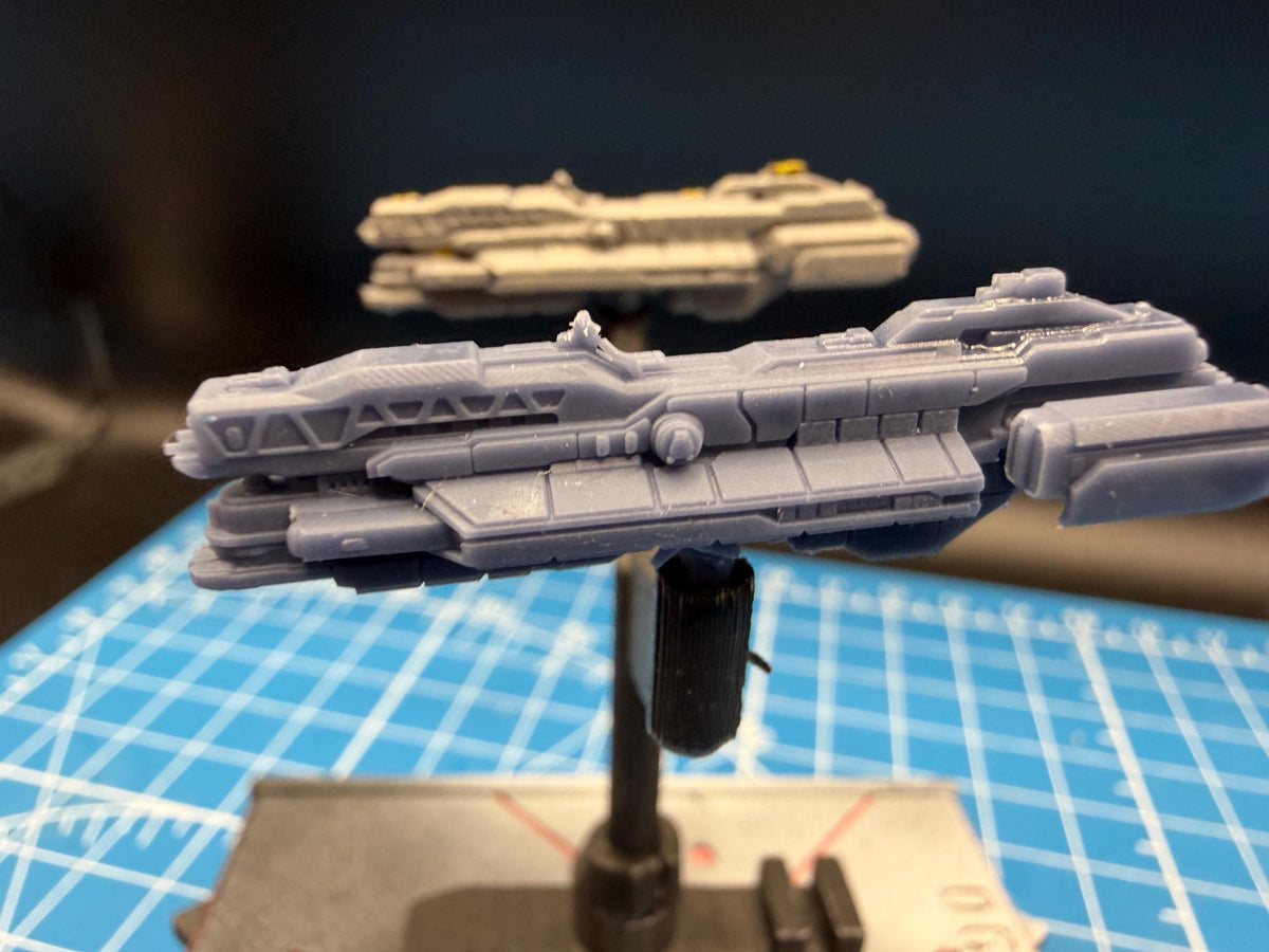 UNSC Scholte class Missile Corvette Miniature (51mm) for Halo Armada Homebrew