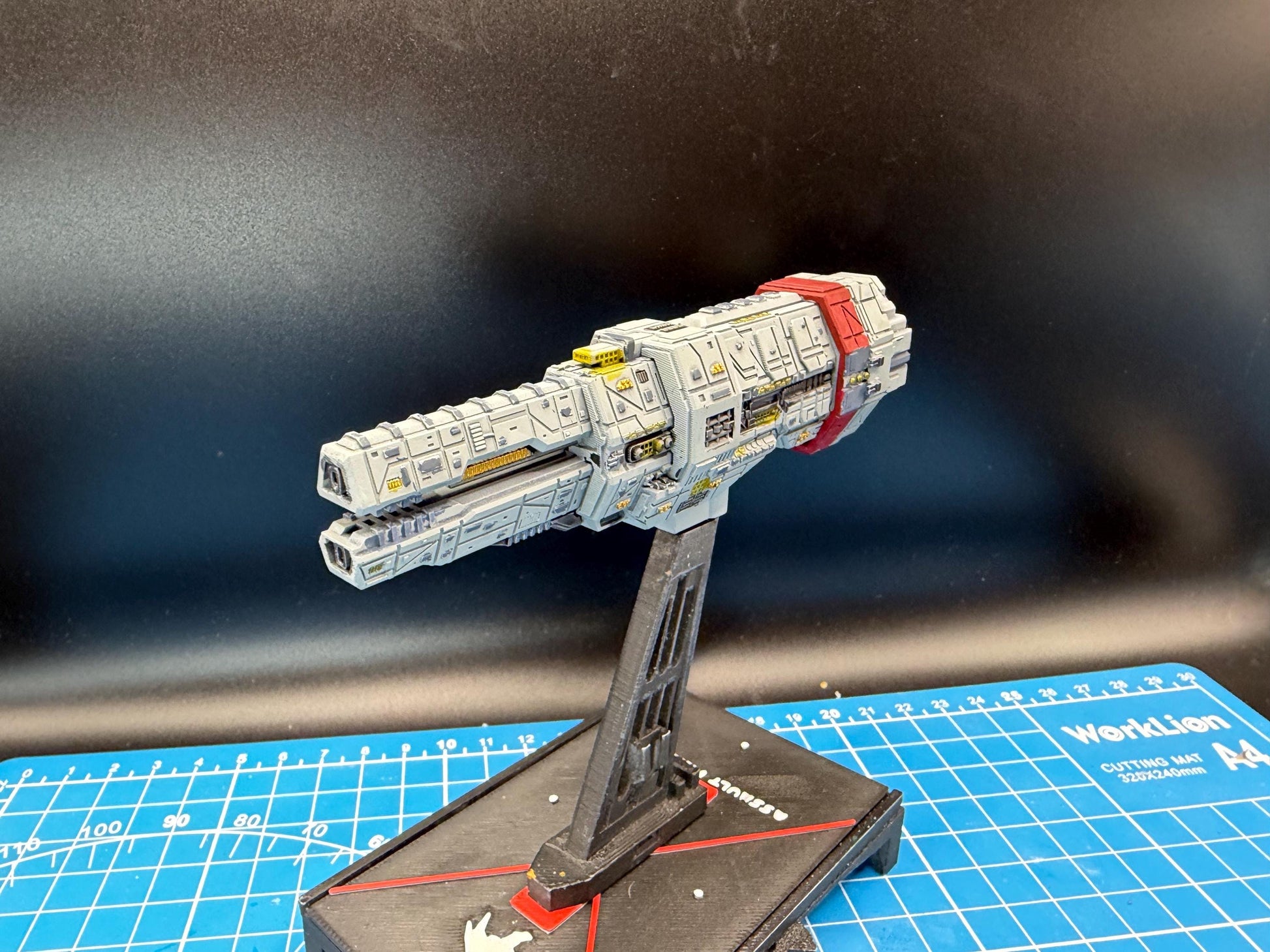 UNSC Artemis-class Battlecruiser Miniature: Halo Armada Homebrew (125mm)