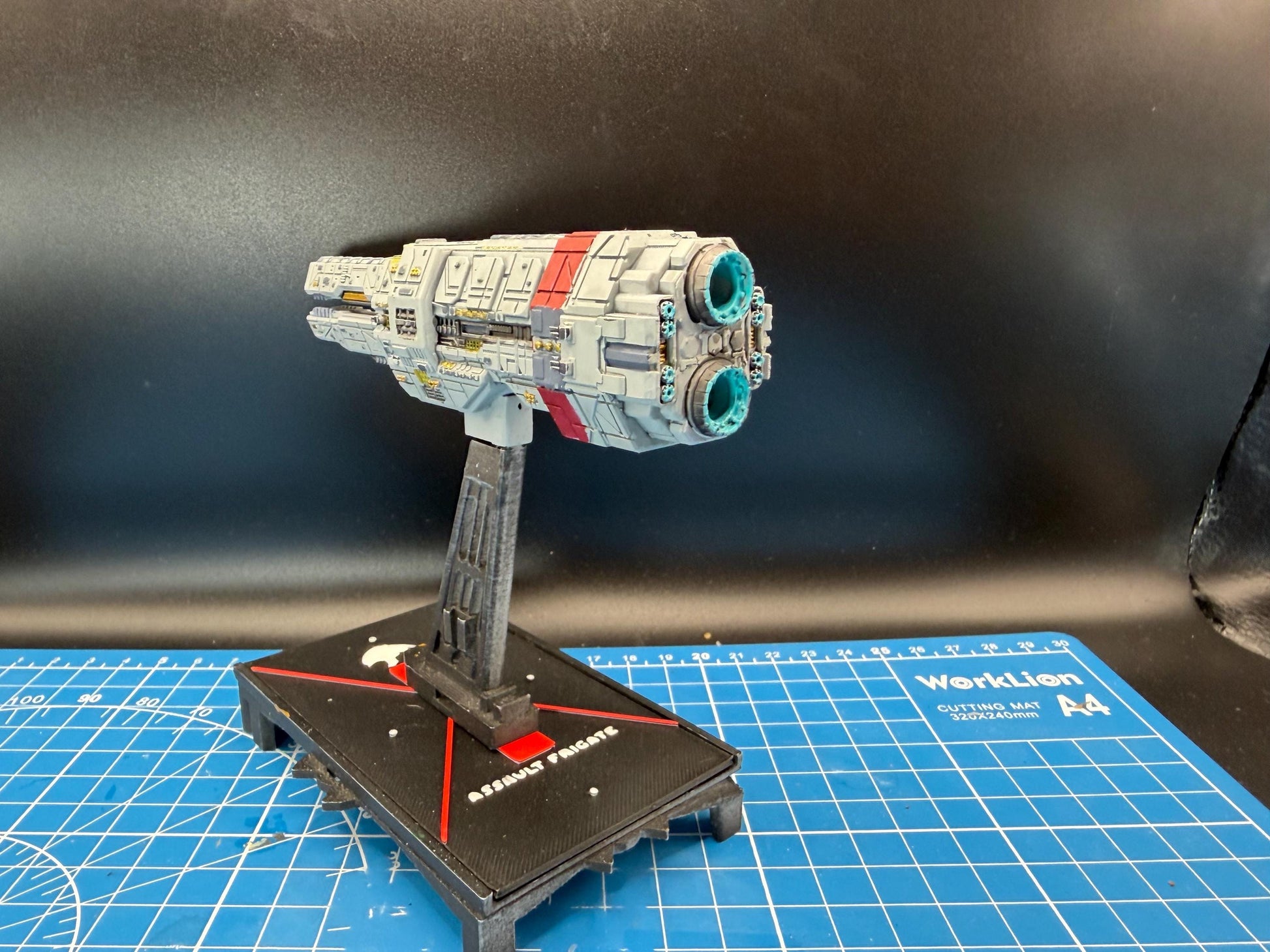 UNSC Artemis-class Battlecruiser Miniature: Halo Armada Homebrew (125mm)