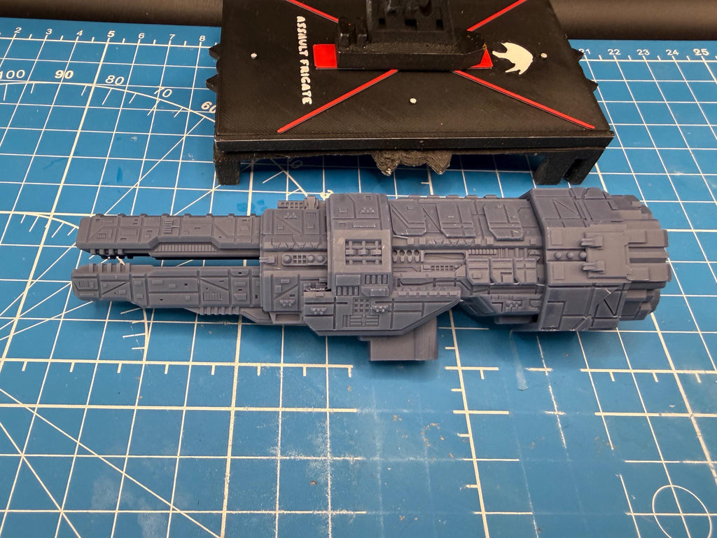 UNSC Artemis-Class Battlecruiser Miniature: Halo Armada Homebrew (125mm)
