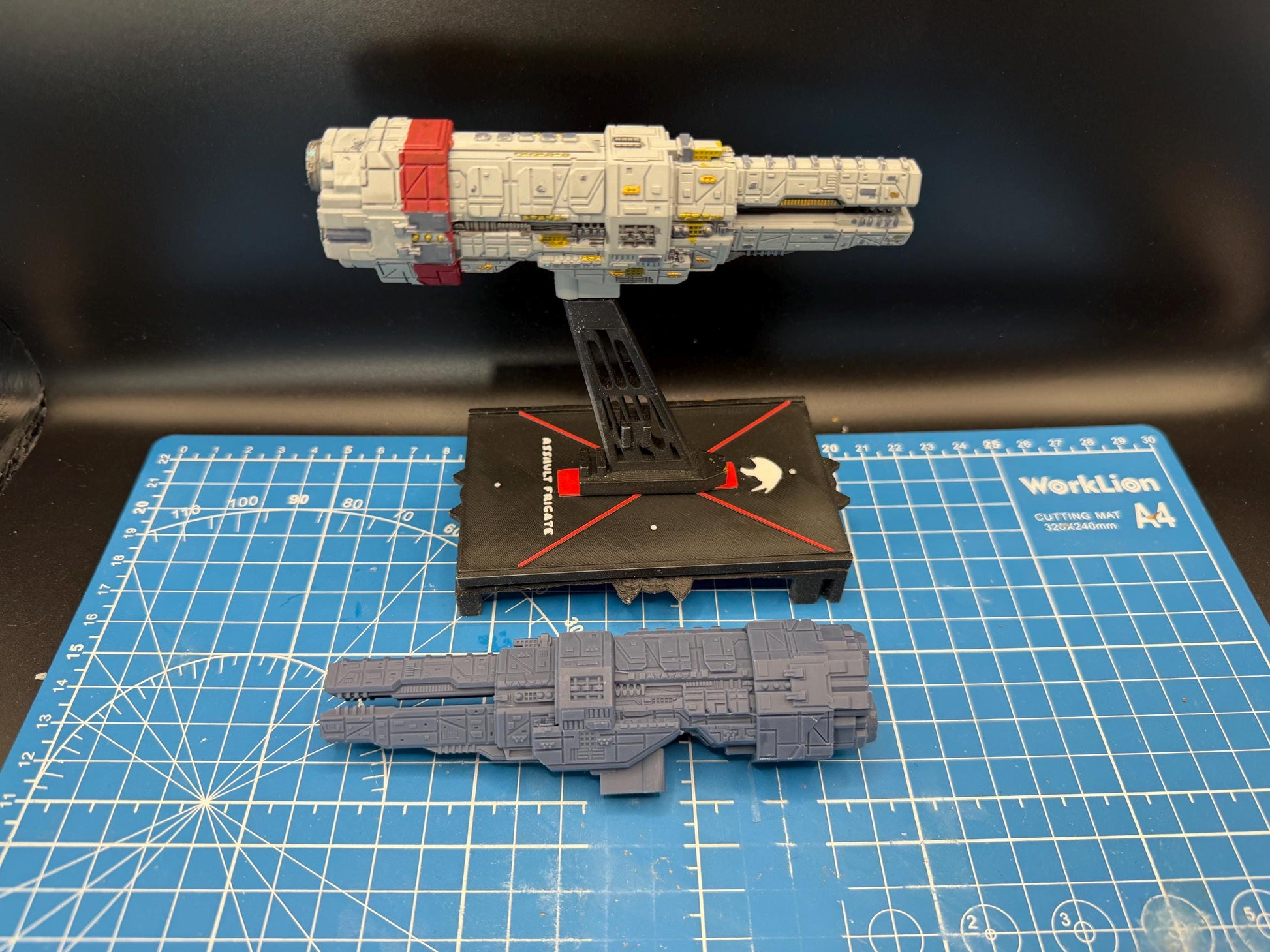 UNSC Artemis-class Battlecruiser Miniature: Halo Armada Homebrew (125mm)