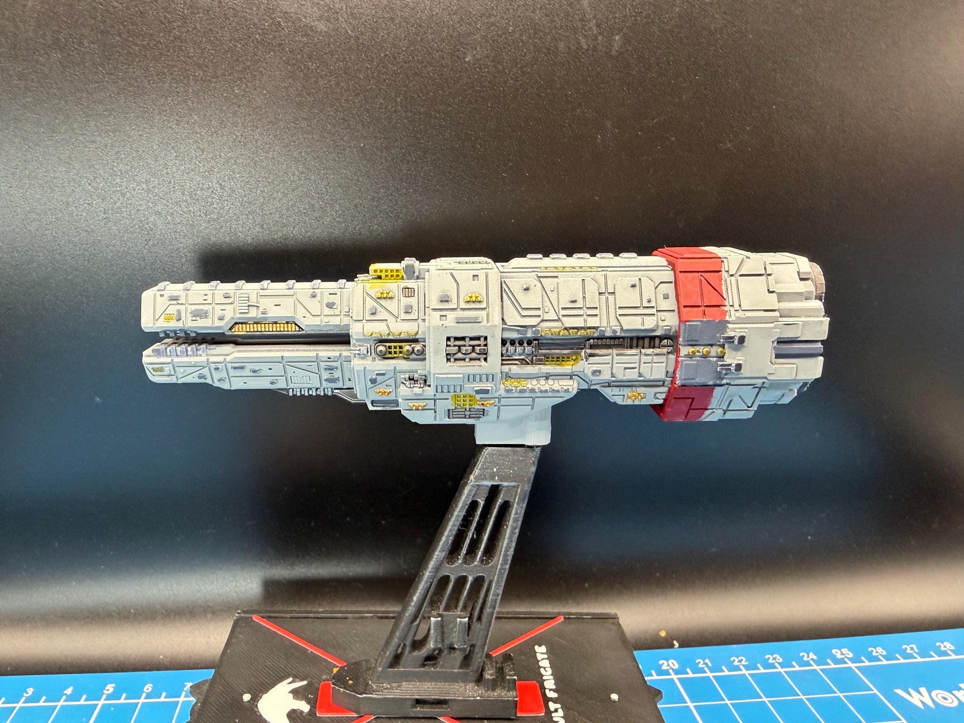 UNSC Artemis-Class Battlecruiser Miniature: Halo Armada Homebrew (125mm)