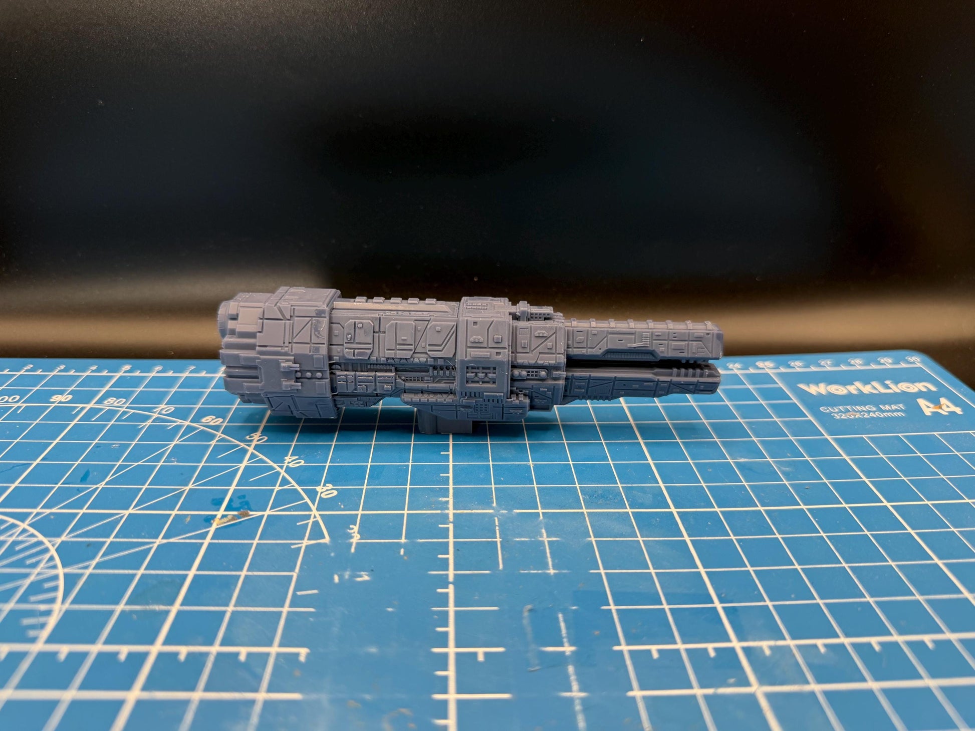 UNSC Artemis-class Battlecruiser Miniature: Halo Armada Homebrew (125mm)
