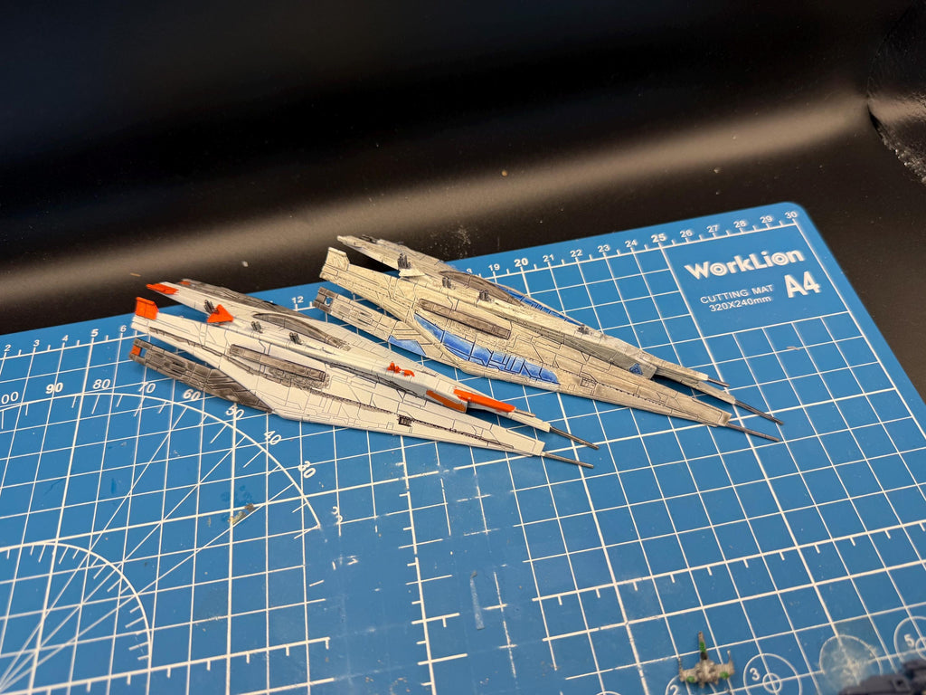 Human Alliance Vancouver Cruiser pack (2) for Star Wars Armada scale games (150mm)
