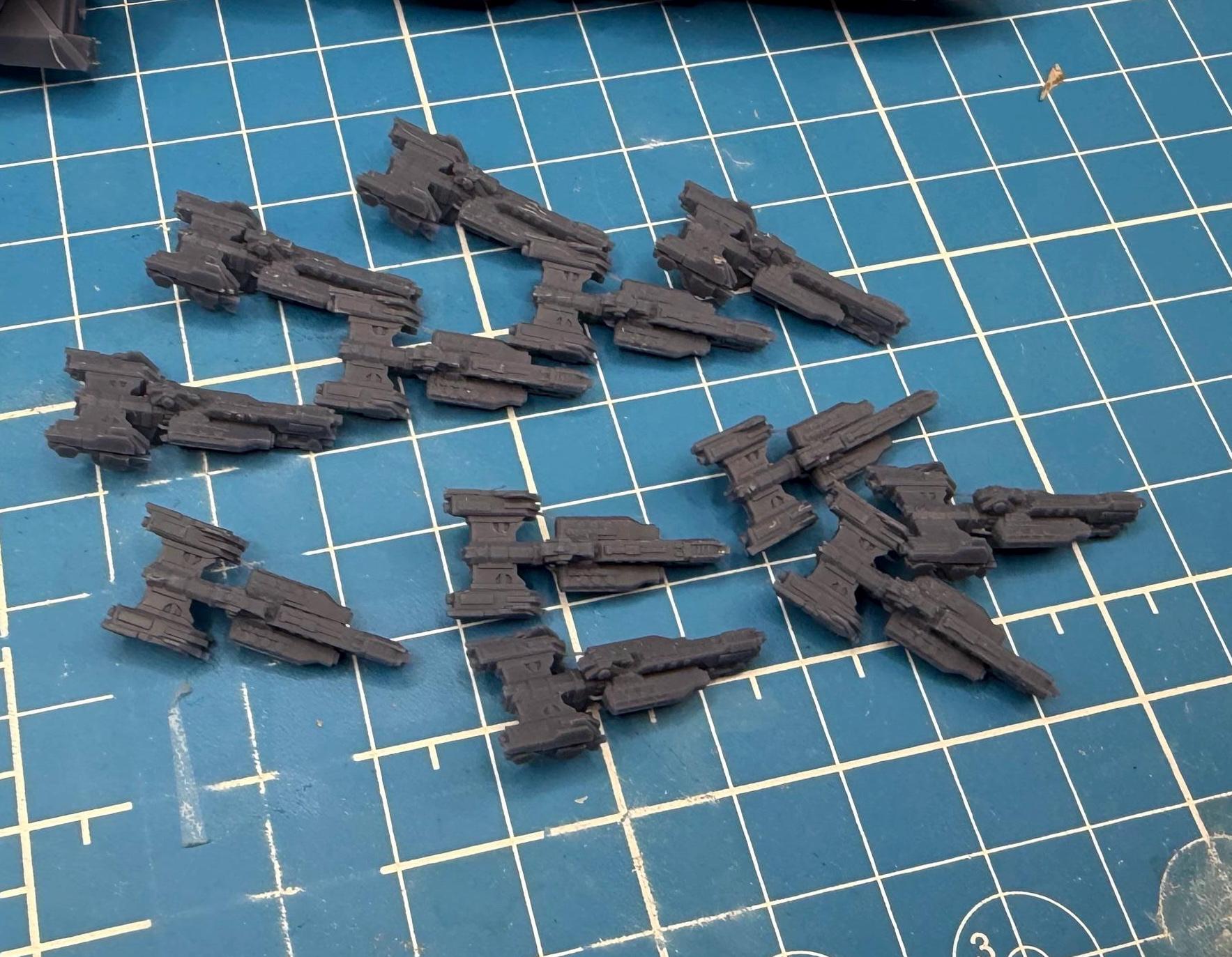 Halo Fleet Battles Proxy UNSC Orion Assault Cruiser Upgrade set for epic scale space games