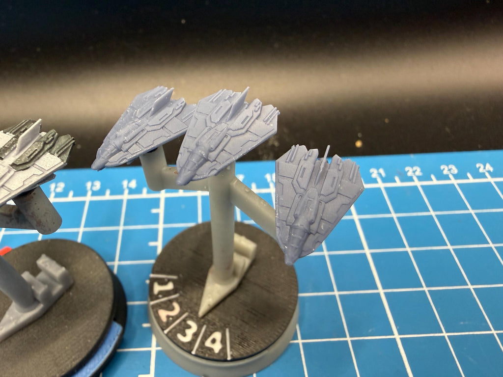 UNSC S-14 Baselard Stiker Fighter Squadron(6): Halo Armada Miniatures (mm)