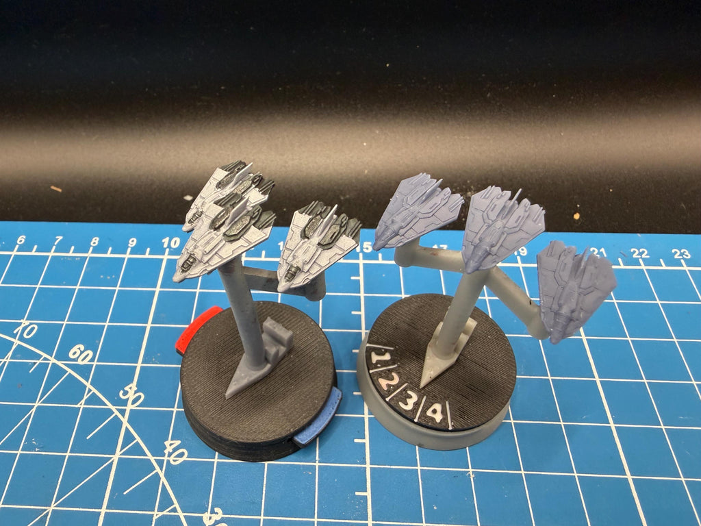 UNSC S-14 Baselard Stiker Fighter Squadron(6): Halo Armada Miniatures (mm)