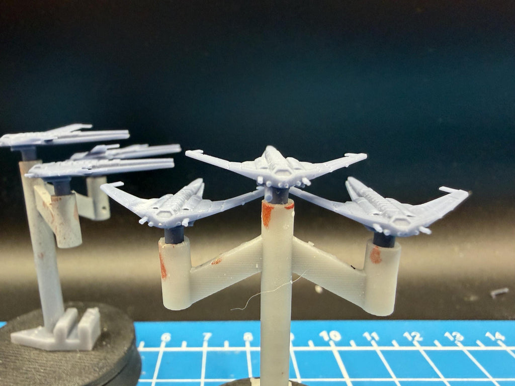 UNSC B-65 Shortsword Bomber Squadron(6): Halo Armada Miniatures (25mm)