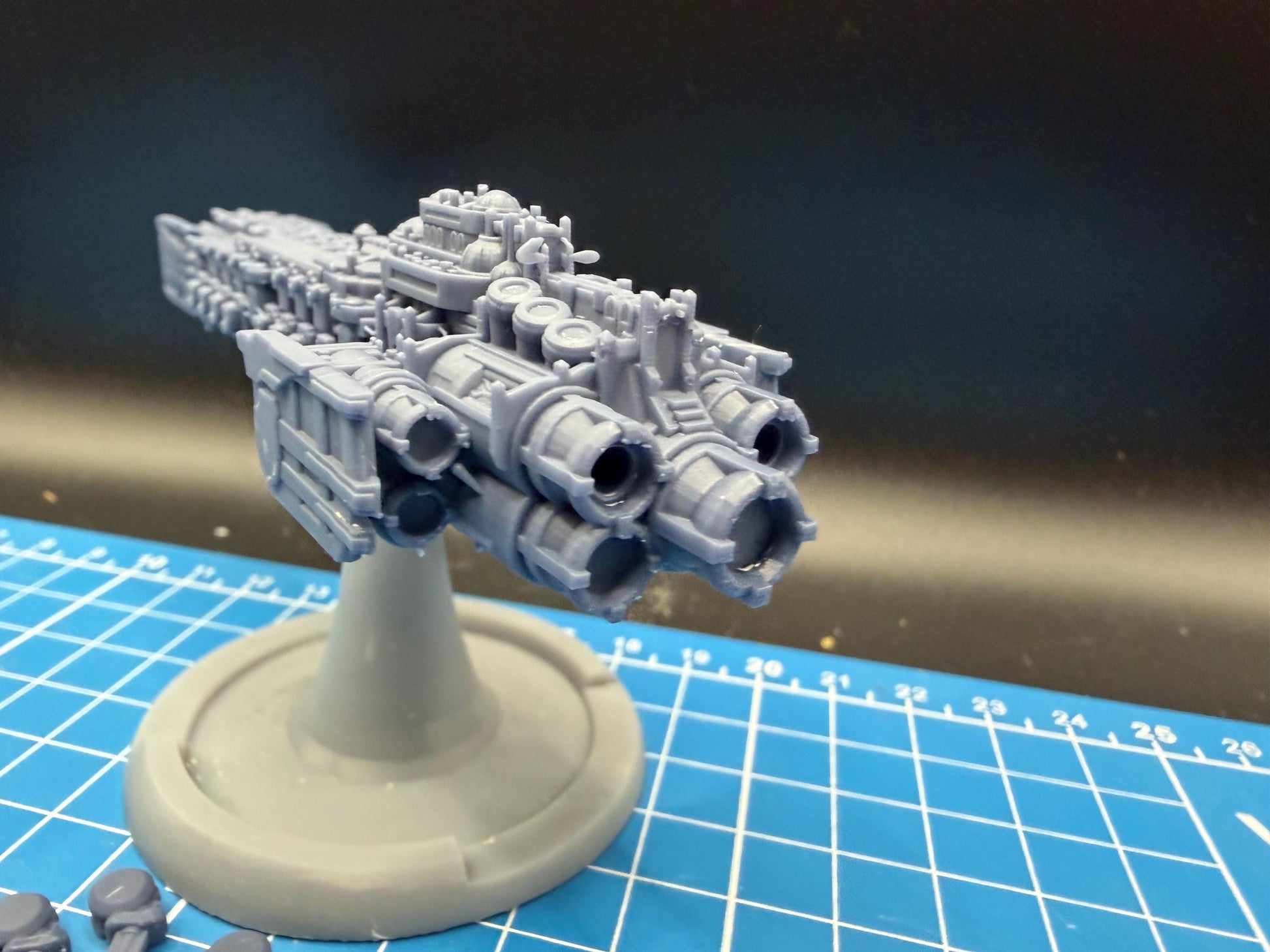 Goth Human Empire Sol Pattern Space Knight Battle Carrier Kit for Onepagerules Warfleets