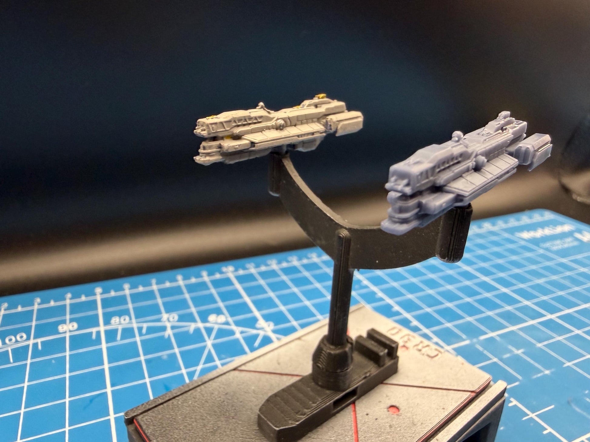 UNSC Scholte class Missile Corvette Miniature (51mm) for Halo Armada Homebrew