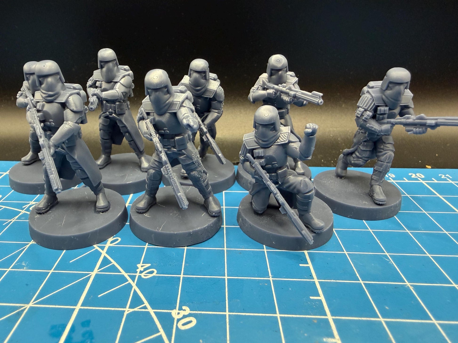 Republic Union Extraction Troopers, Galactic Marines (9) for Star Wars Legion proxies, Grimdark Future scale games 35mm