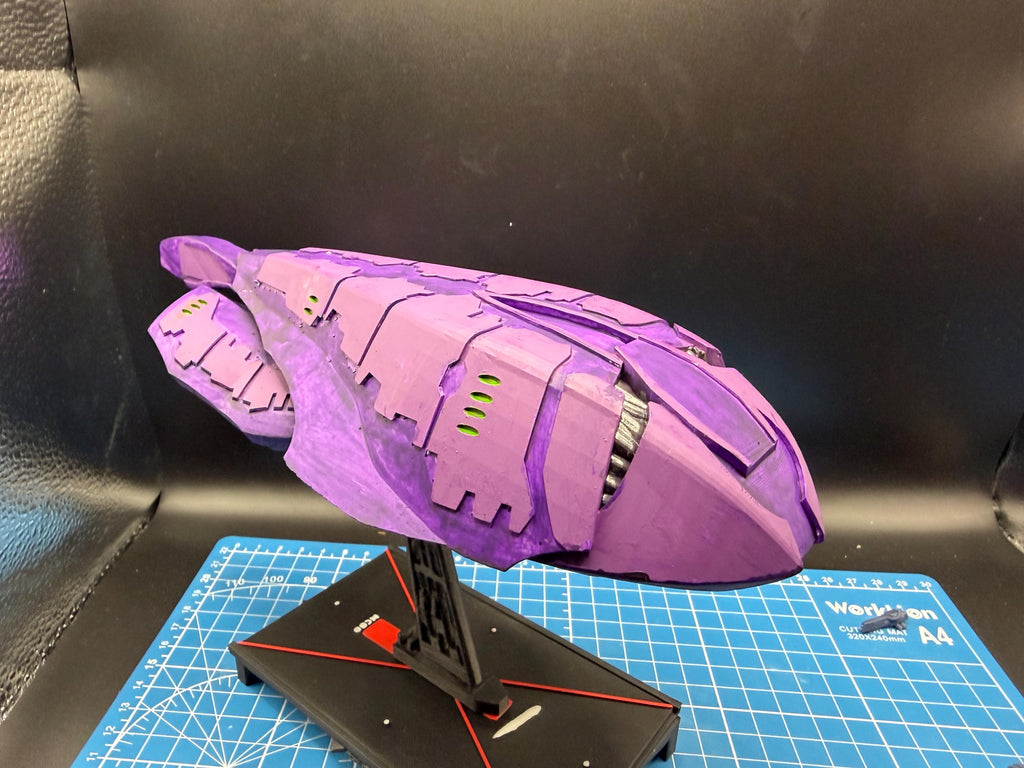 Covenant Rwaru-pattern Carrack Merchant Cruiser for Halo Armada 246mm