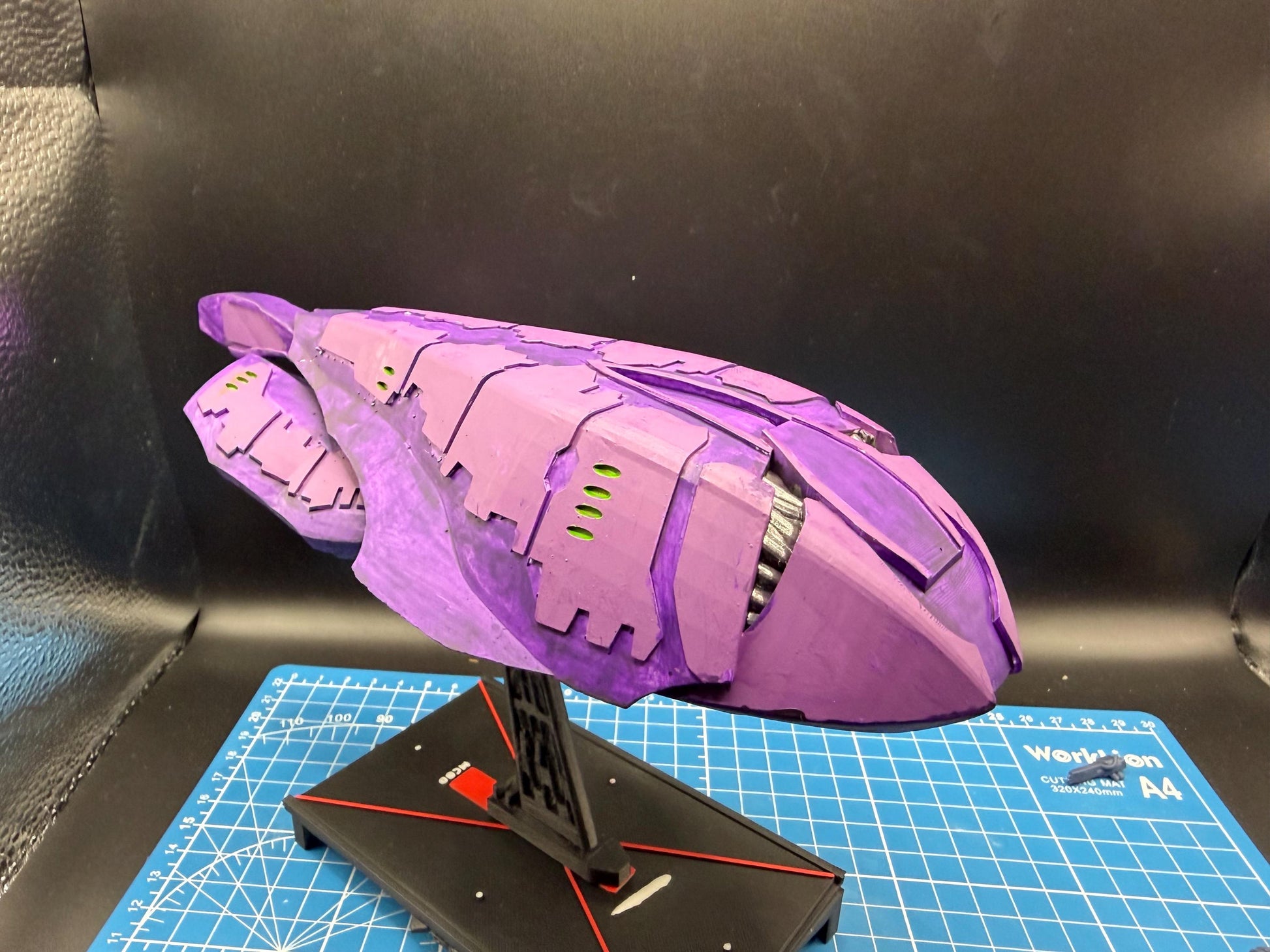 Covenant Rwaru-pattern Carrack Merchant Cruiser for Halo Armada 246mm