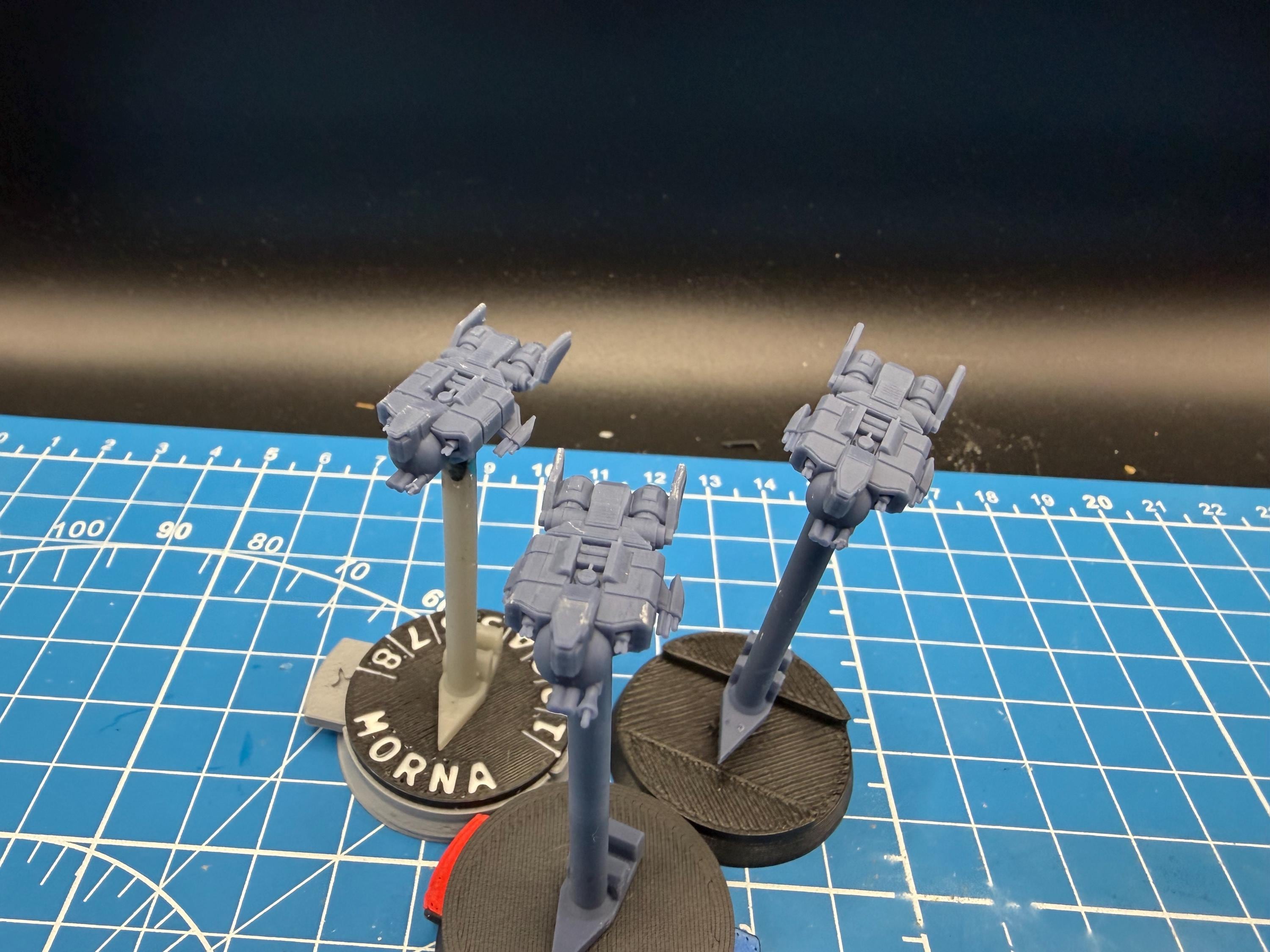 Rogue YV-929 Armed Freighter Irregular Starfighter pack(3) for Star wars armada scale games