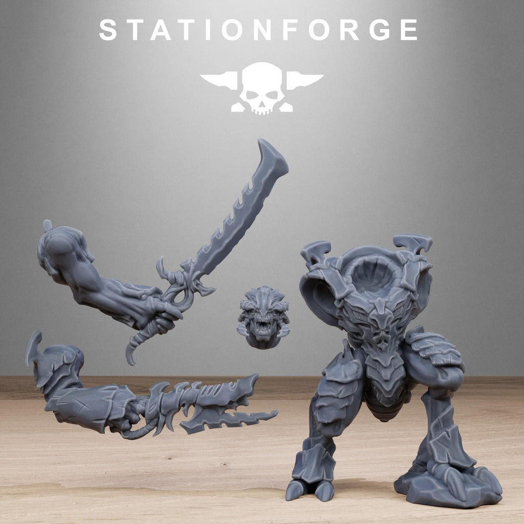 Xenarid Warriors Infantry Squad pack from StationForge 32mm scale (10 Pack)