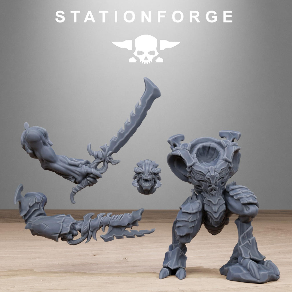 Xenarid Warriors Infantry Squad pack from StationForge 32mm scale (10 Pack)