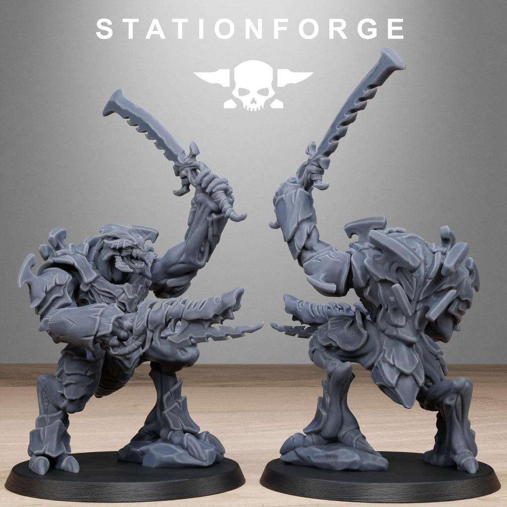 Xenarid Warriors Infantry Squad pack from StationForge 32mm scale (10 Pack)