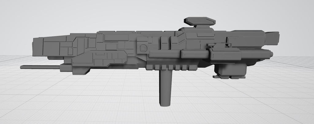 UNSC Gladius Heavy Corvette Miniature (39mm) - Halo Armada Homebrew