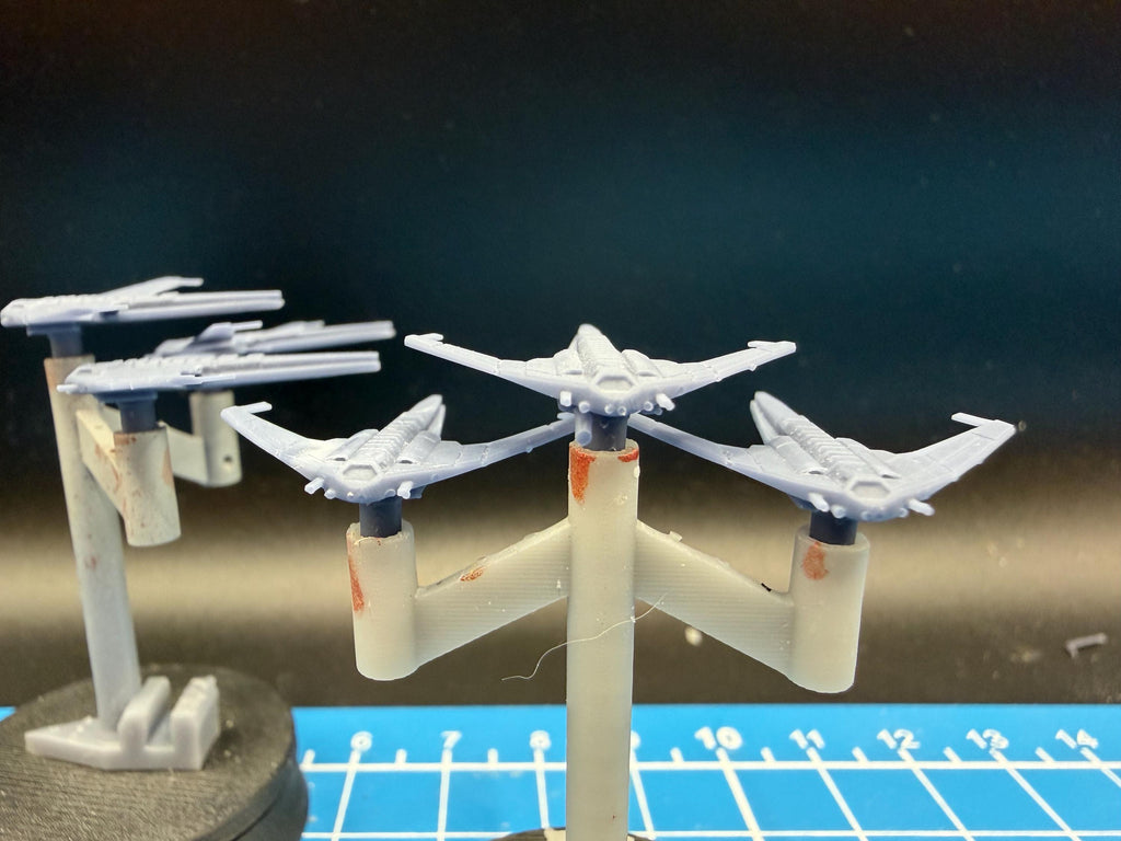 UNSC B-65 Shortsword Bomber Squadron(6): Halo Armada Miniatures (25mm)