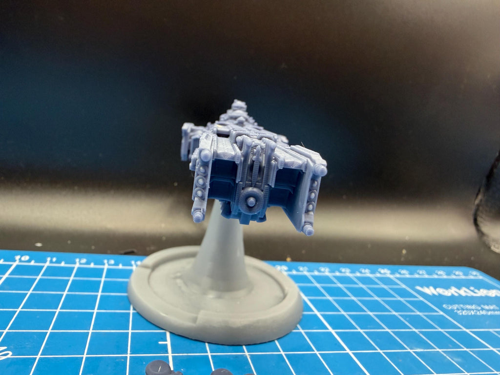 Goth Human Empire Sol Pattern Space Knight Battle Carrier Kit for Onepagerules Warfleets