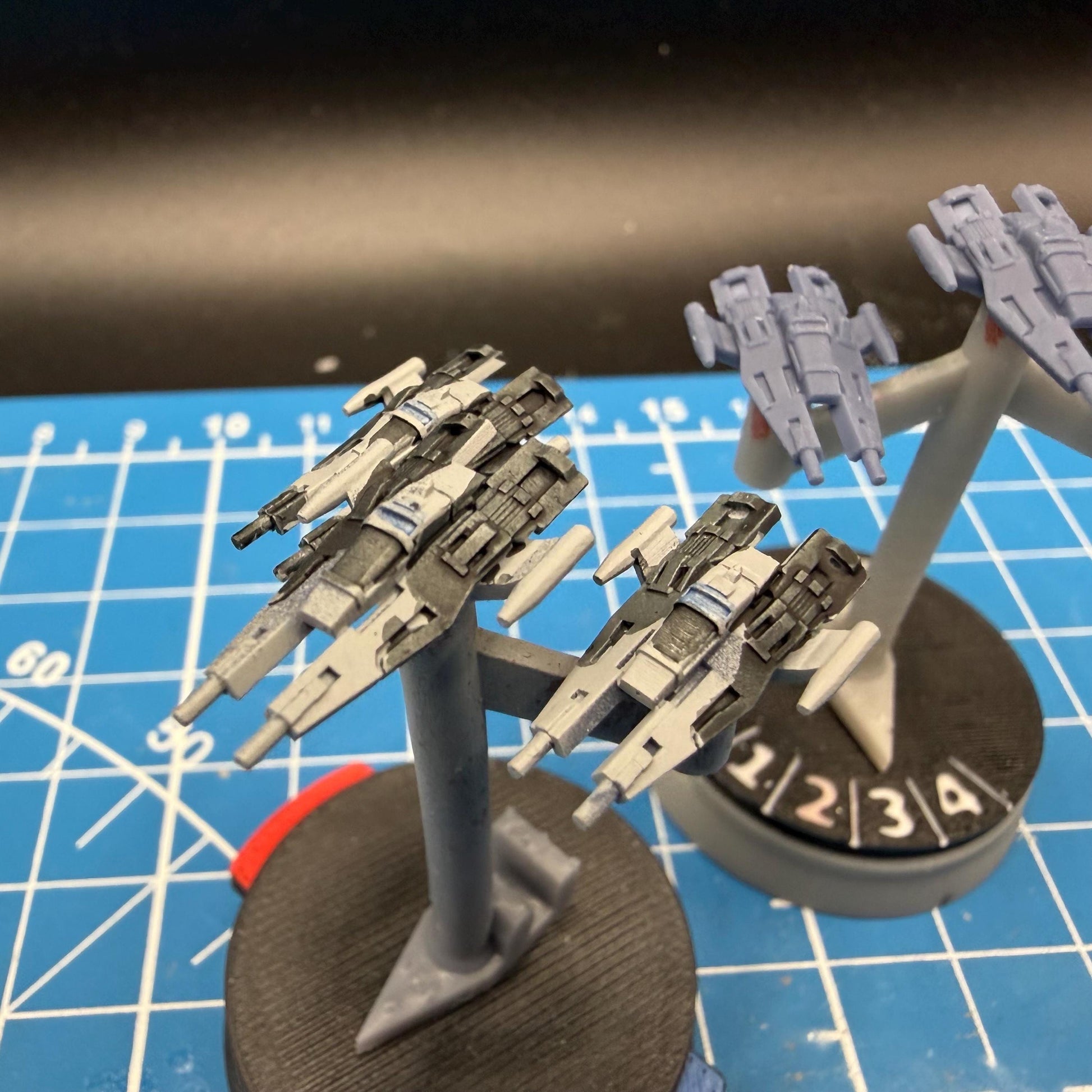 Human Alliance Trident fighter Squadron(6): Halo Armada Miniatures (18mm)