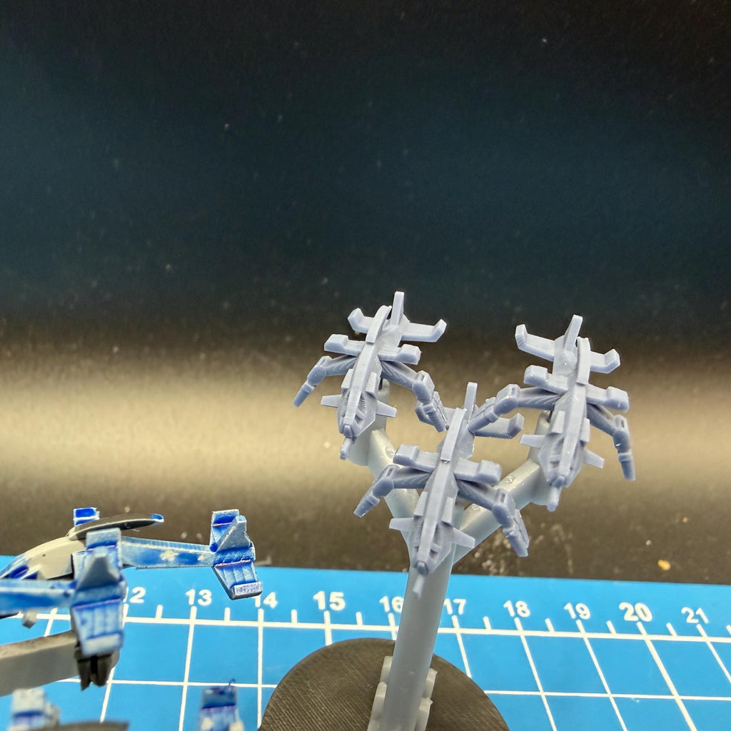 Human Alliance Mantis Bomber Squadron(6): Armada Nexus Miniatures (18mm)