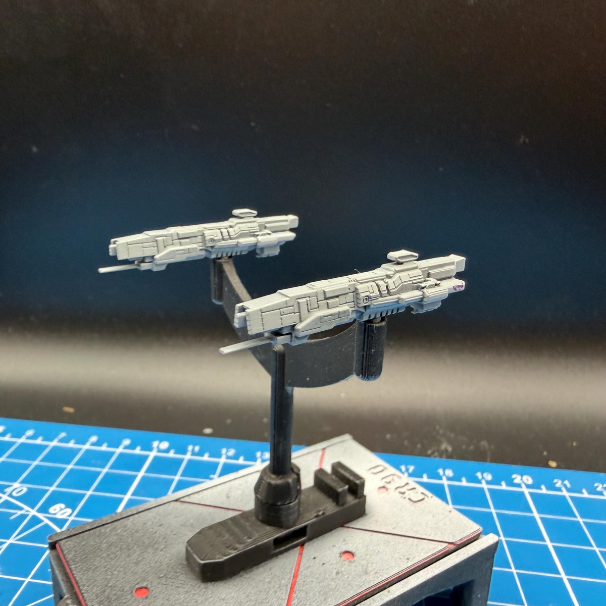UNSC Gladius class Heavy Corvette Miniature (39mm) for Halo Armada Homebrew