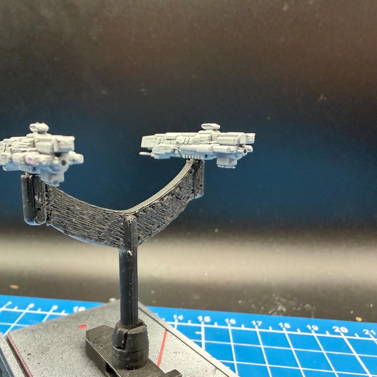 UNSC Gladius class Heavy Corvette Miniature (39mm) for Halo Armada Homebrew