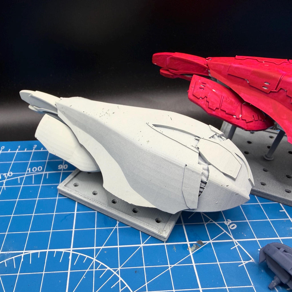 Halo Fleet Battles Proxy Covenant Carrack Merchant Cruiser Upgrade set for epic scale space games