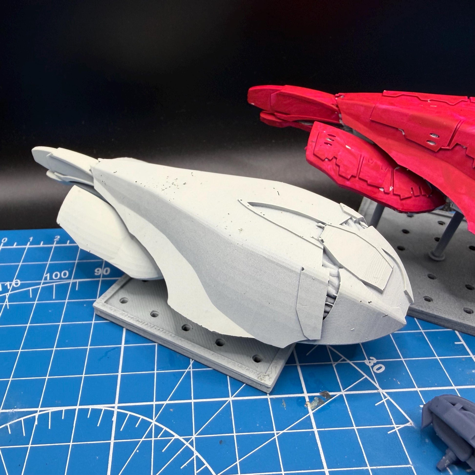 Halo Fleet Battles Proxy Covenant Carrack Merchant Cruiser Upgrade set for epic scale space games