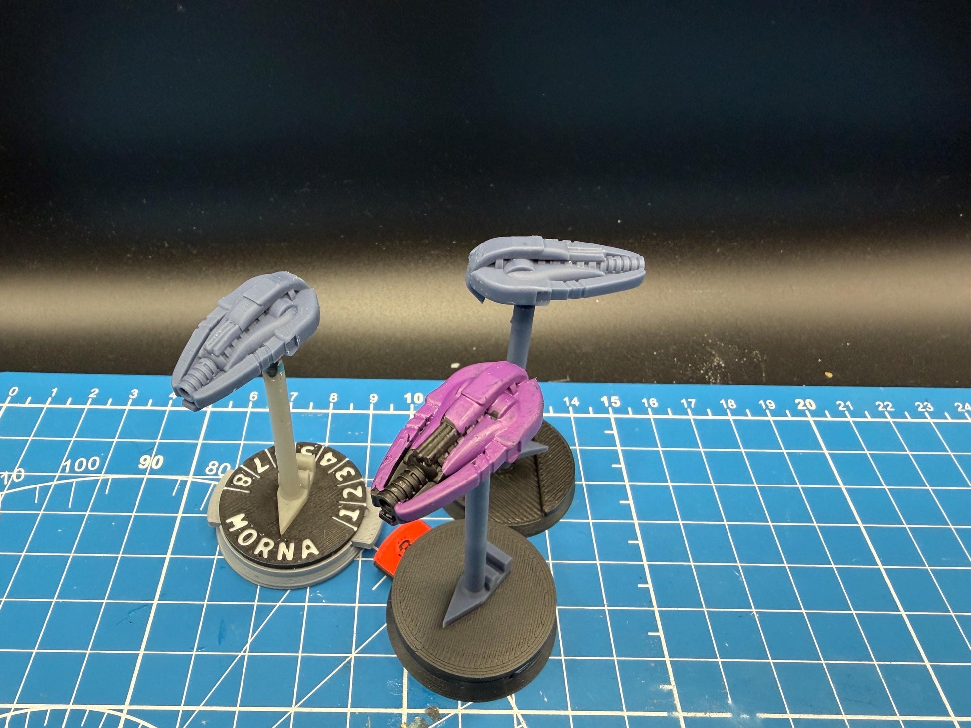Halo Fleet Battles Proxy Covenant Carrack Merchant Cruiser Upgrade set for epic scale space games