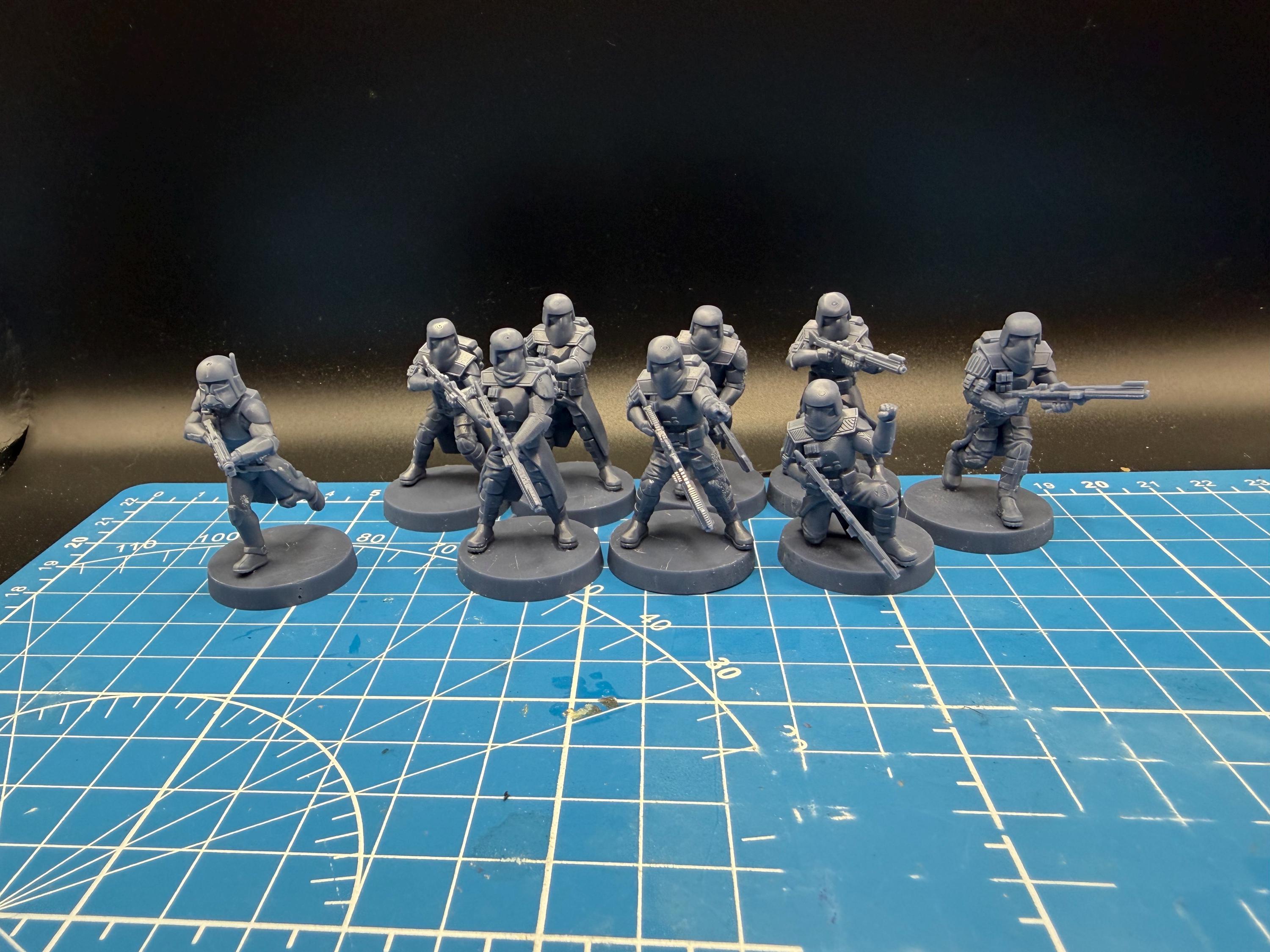 Republic Union Extraction Troopers, Galactic Marines (9) for Star Wars Legion proxies, Grimdark Future scale games 35mm