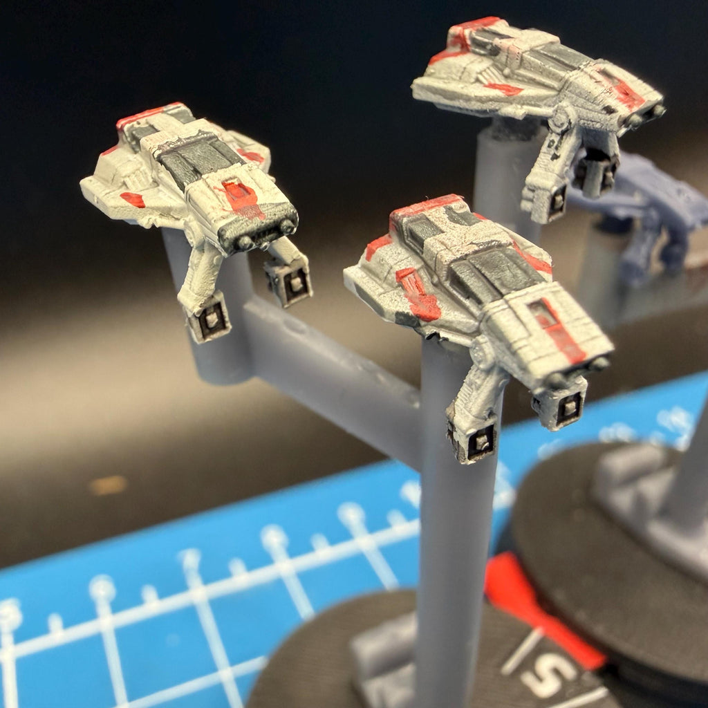 New Republic Defender starfighter Squadron (6) for Star Wars Armada scale games