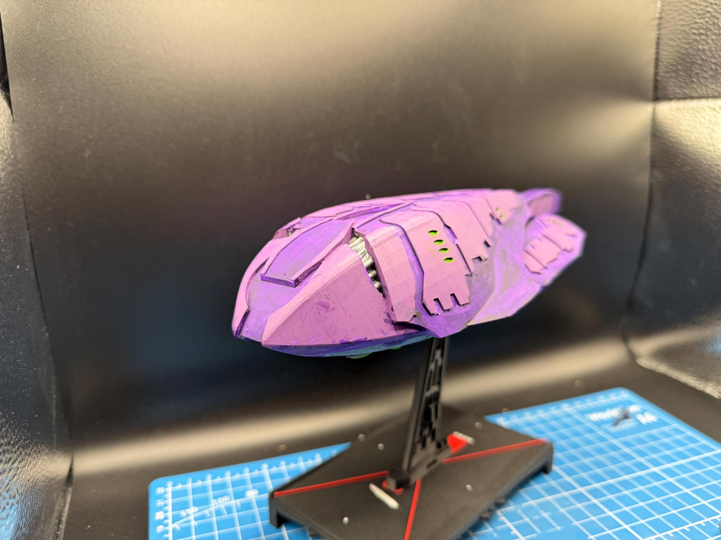 Covenant Rwaru-pattern Carrack Merchant Cruiser for Halo Armada 246mm