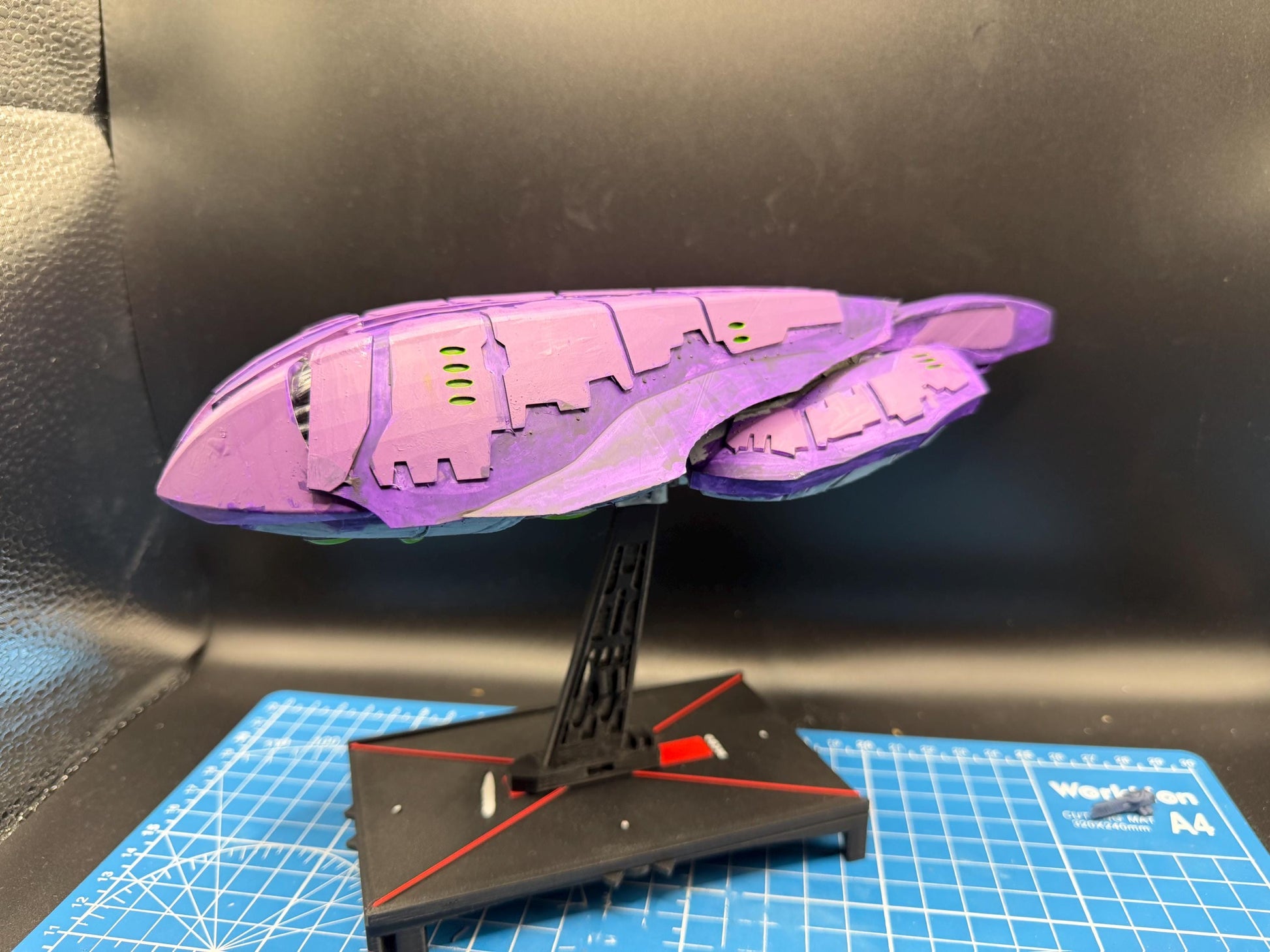 Covenant Rwaru-pattern Carrack Merchant Cruiser for Halo Armada 246mm