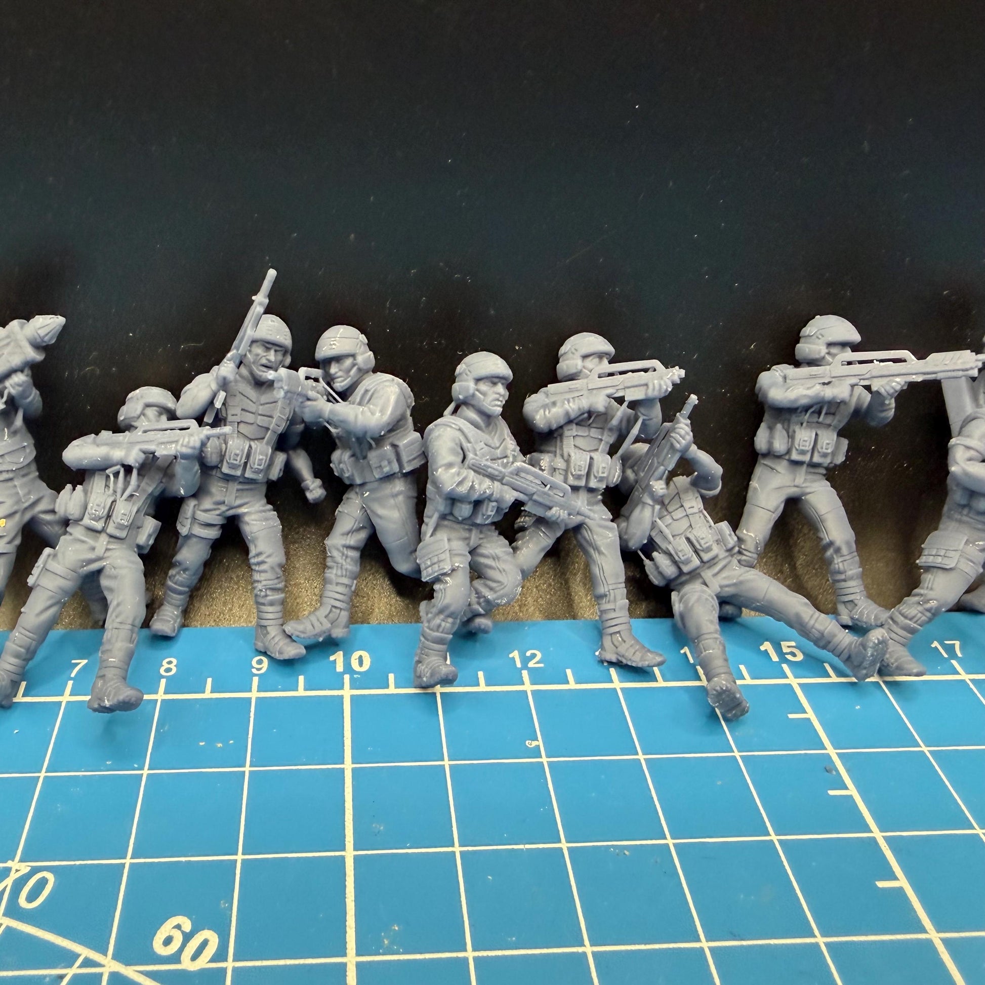 Earth Mobile Infantry set (18) for Star Wars Legion proxies, Grimdark Future scale games 35mm