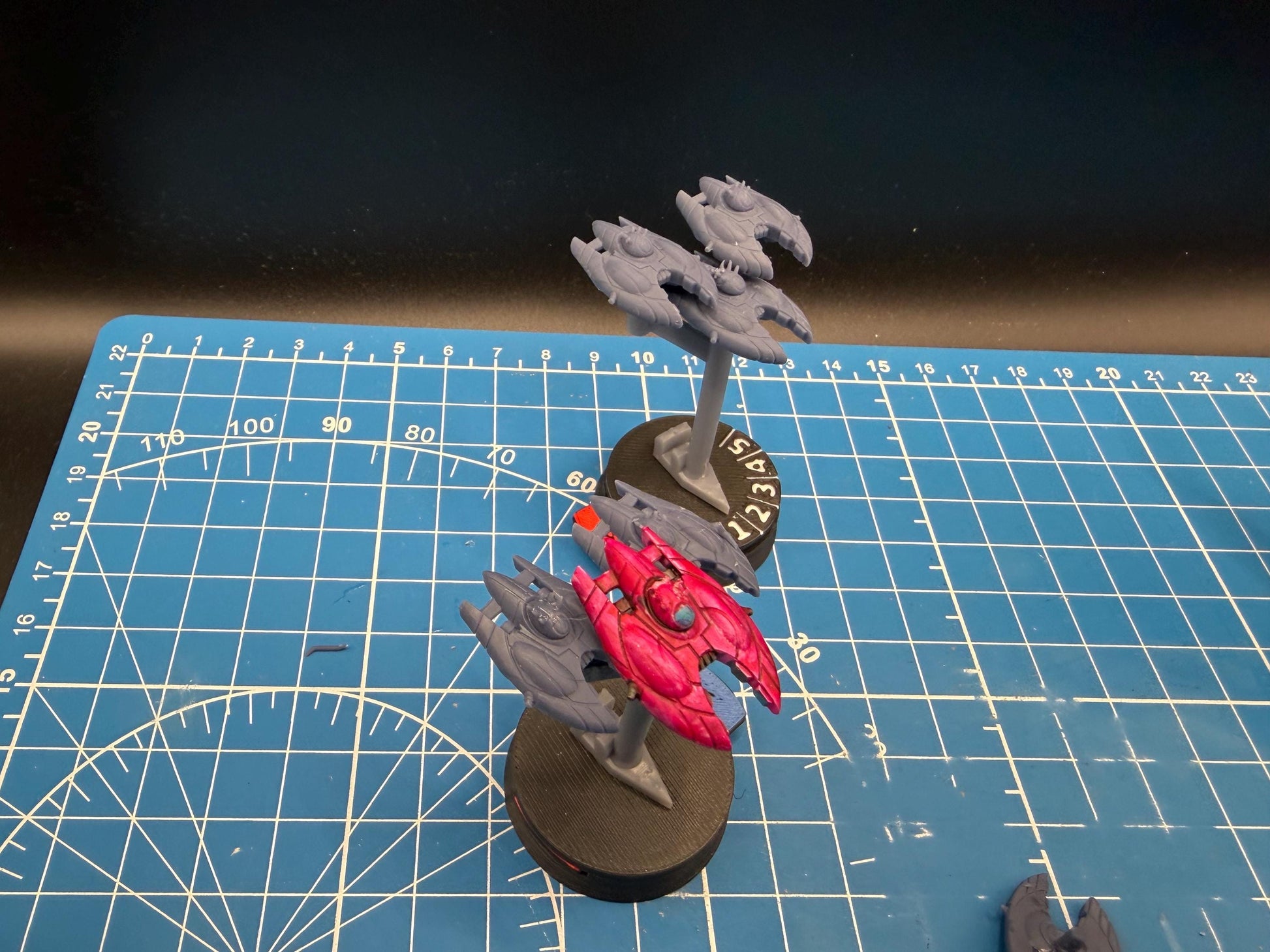 Covenant Vampireclass fighter squadron (6) Halo Armada Homebrew or other miniatures games 22mm