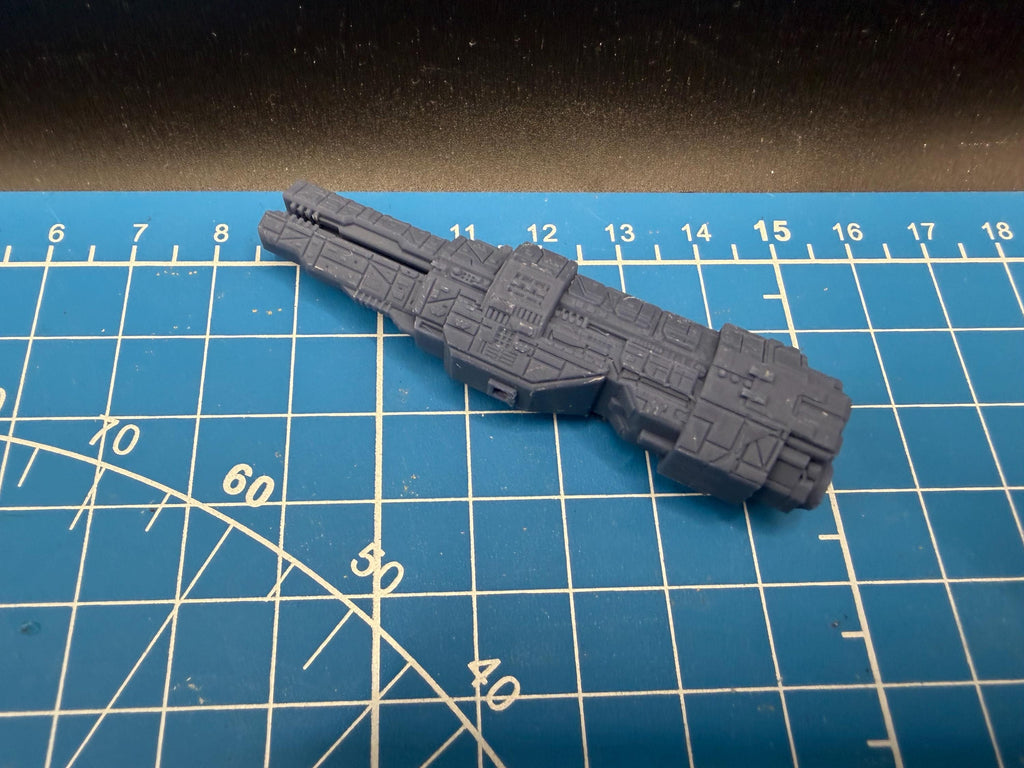 Halo Fleet Battles Proxy UNSC Artemis Battlecruiser Upgrade set for epic scale space games