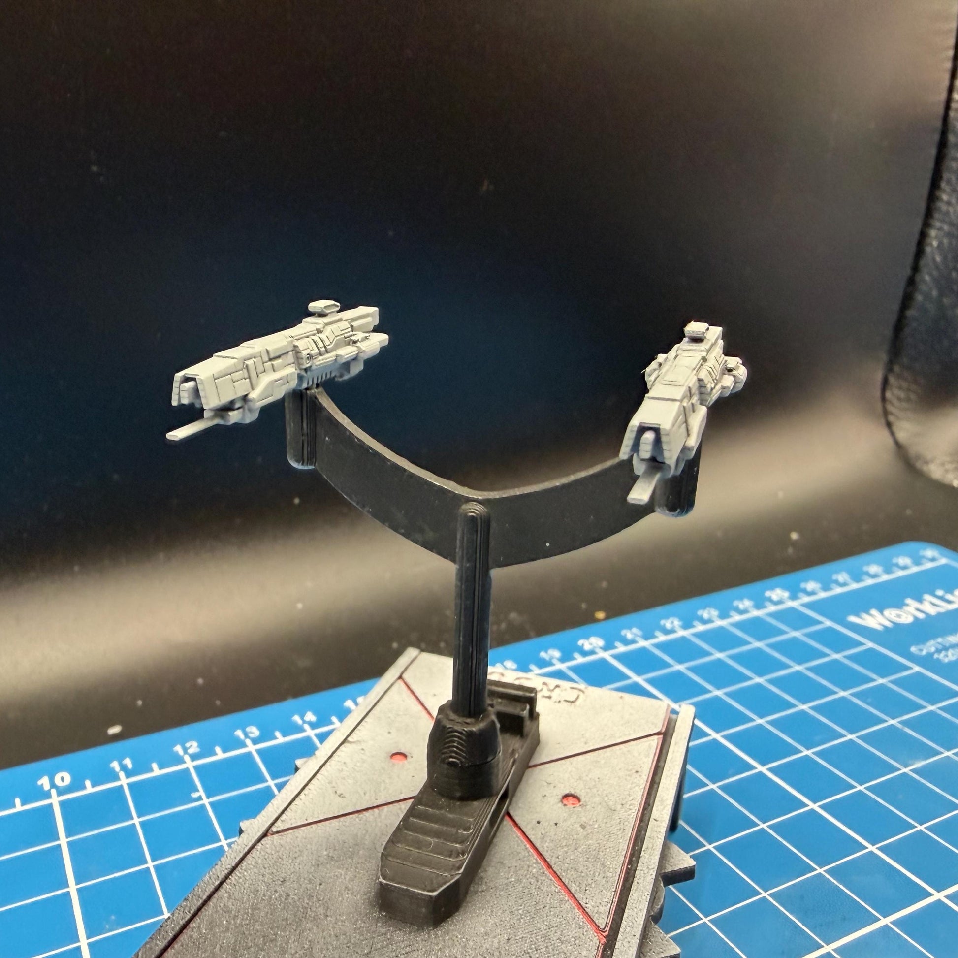 UNSC Gladius class Heavy Corvette Miniature (39mm) for Halo Armada Homebrew