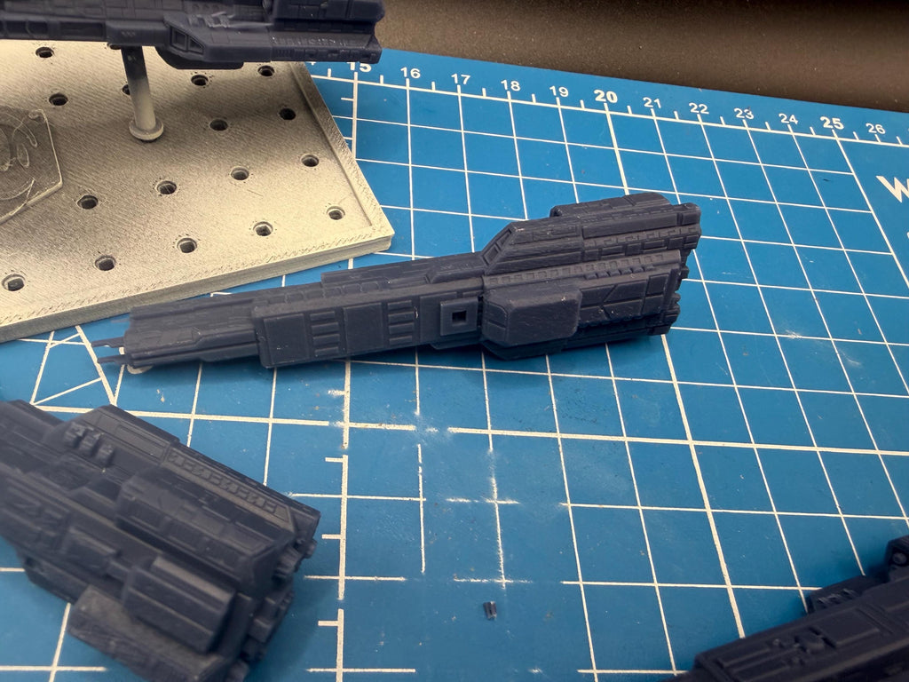 Halo Fleet Battles Proxy UNSC Eion Light Carrier Upgrade set for epic scale space games