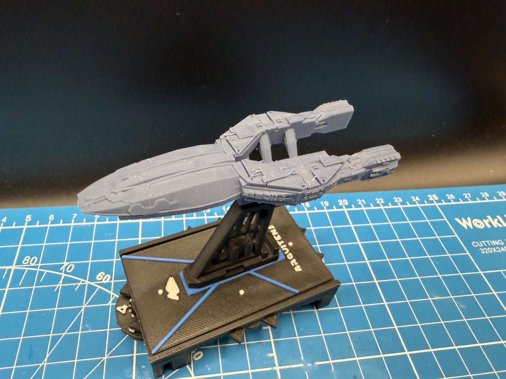 Colonial Defender gunstar for starship miniatures games 100mm