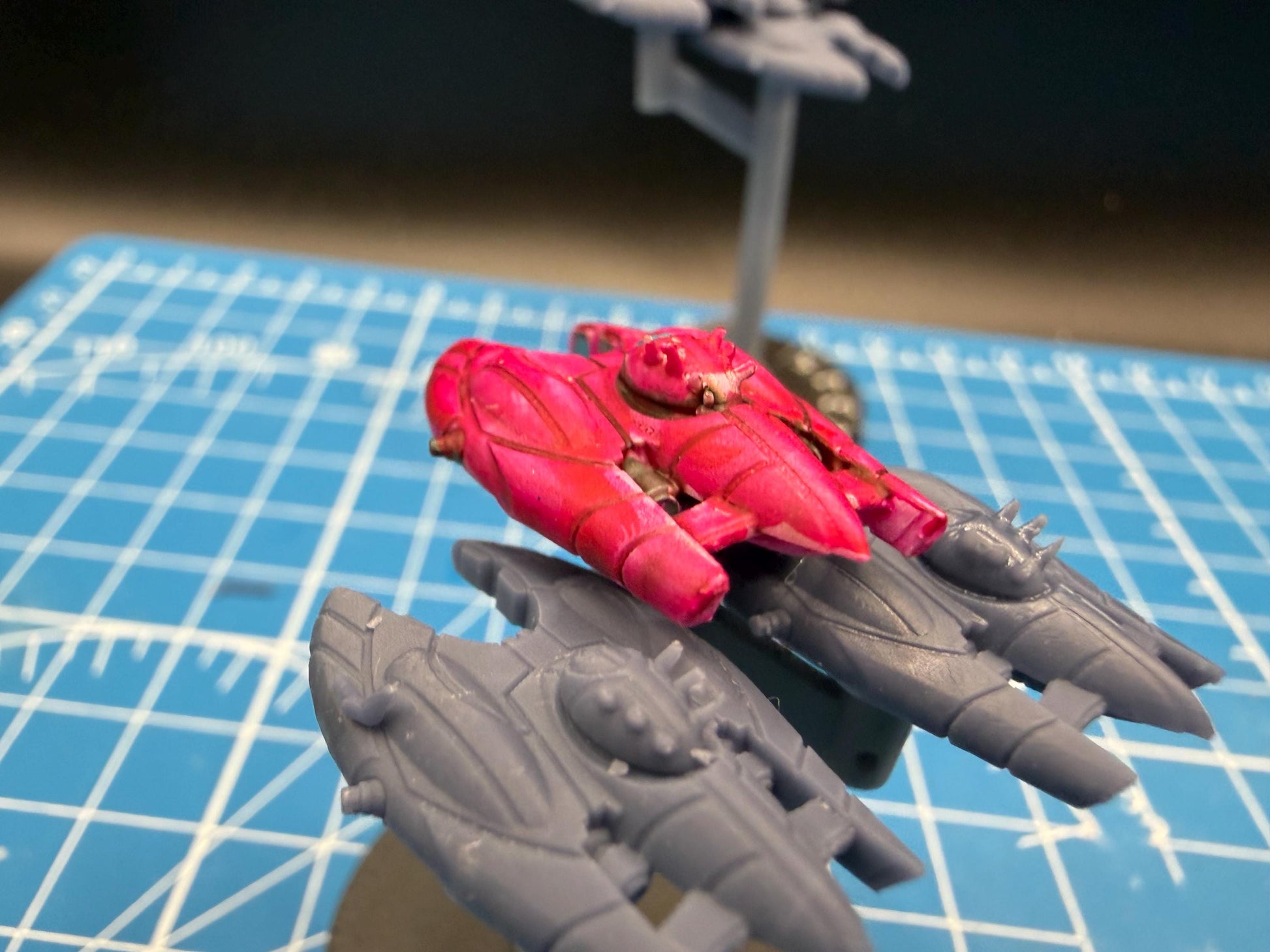 Covenant Vampireclass fighter squadron (6) Halo Armada Homebrew or other miniatures games 22mm