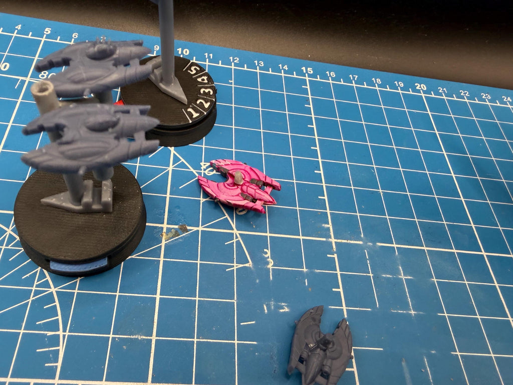 Covenant Vampireclass fighter squadron (6) Halo Armada Homebrew or other miniatures games 22mm