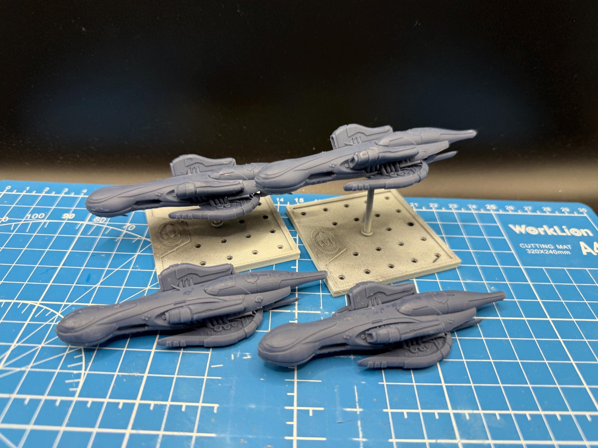 Halo Fleet Battles Covenant Hekar Taa Blockade Runner Upgrade set for epic scale space games